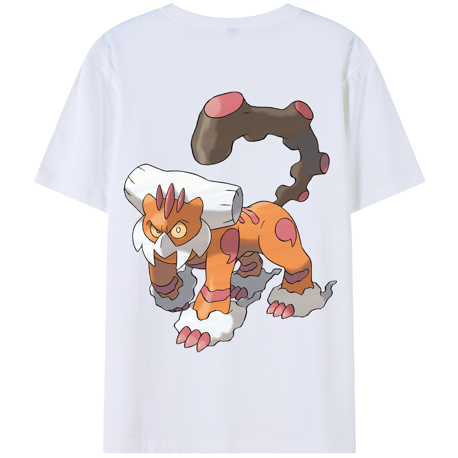 （画像用） ポケットモンスター Pokémon 綿100％ メンズ半袖Tシャツ（バックプリント） 通気性