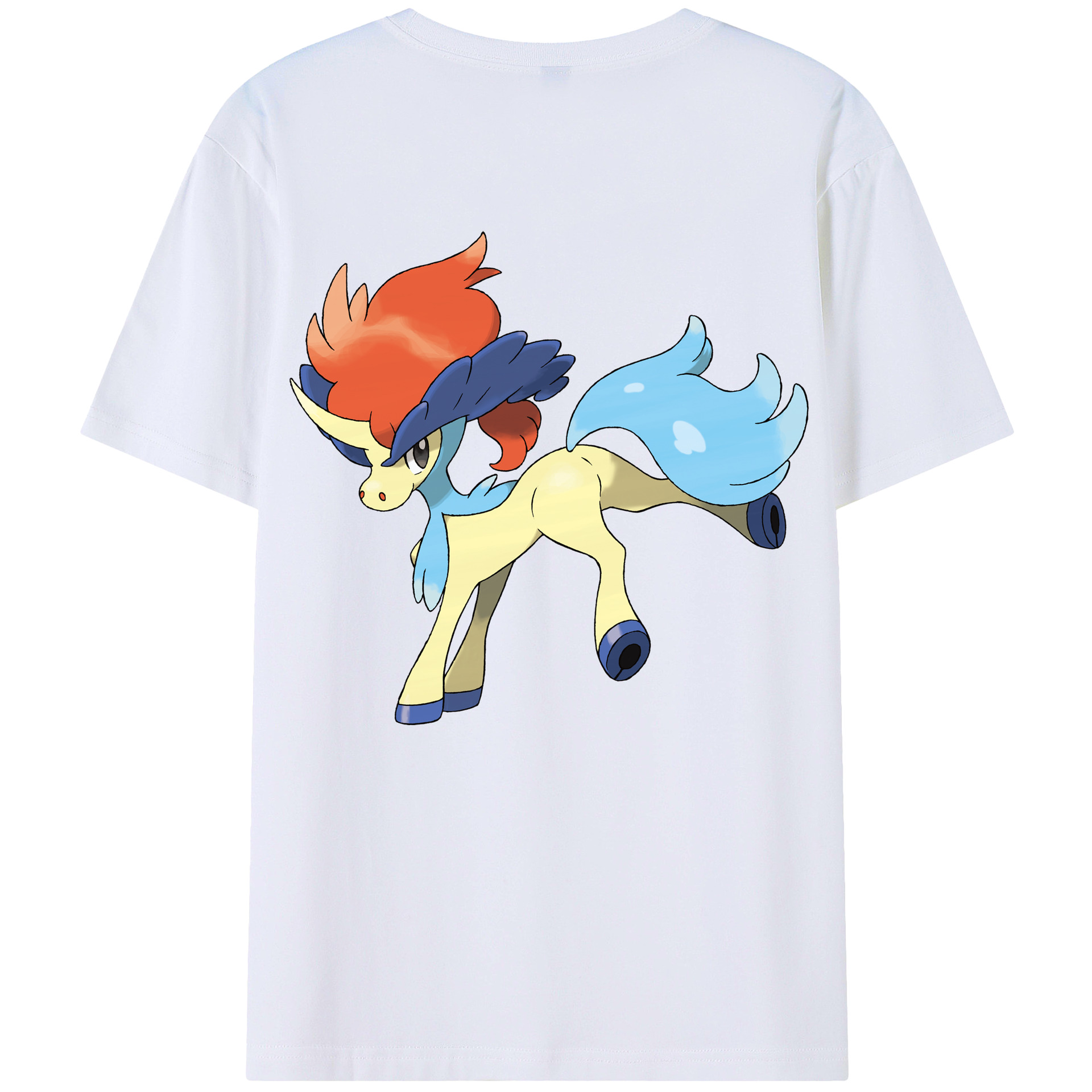 （画像用） ポケットモンスター Pokémon 綿100％ メンズ半袖Tシャツ（バックプリント） 通気性