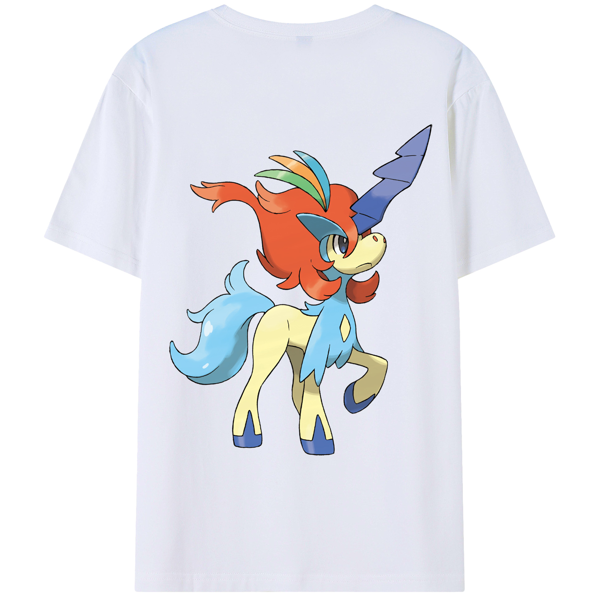 （画像用） ポケットモンスター Pokémon 綿100％ メンズ半袖Tシャツ（バックプリント） 通気性