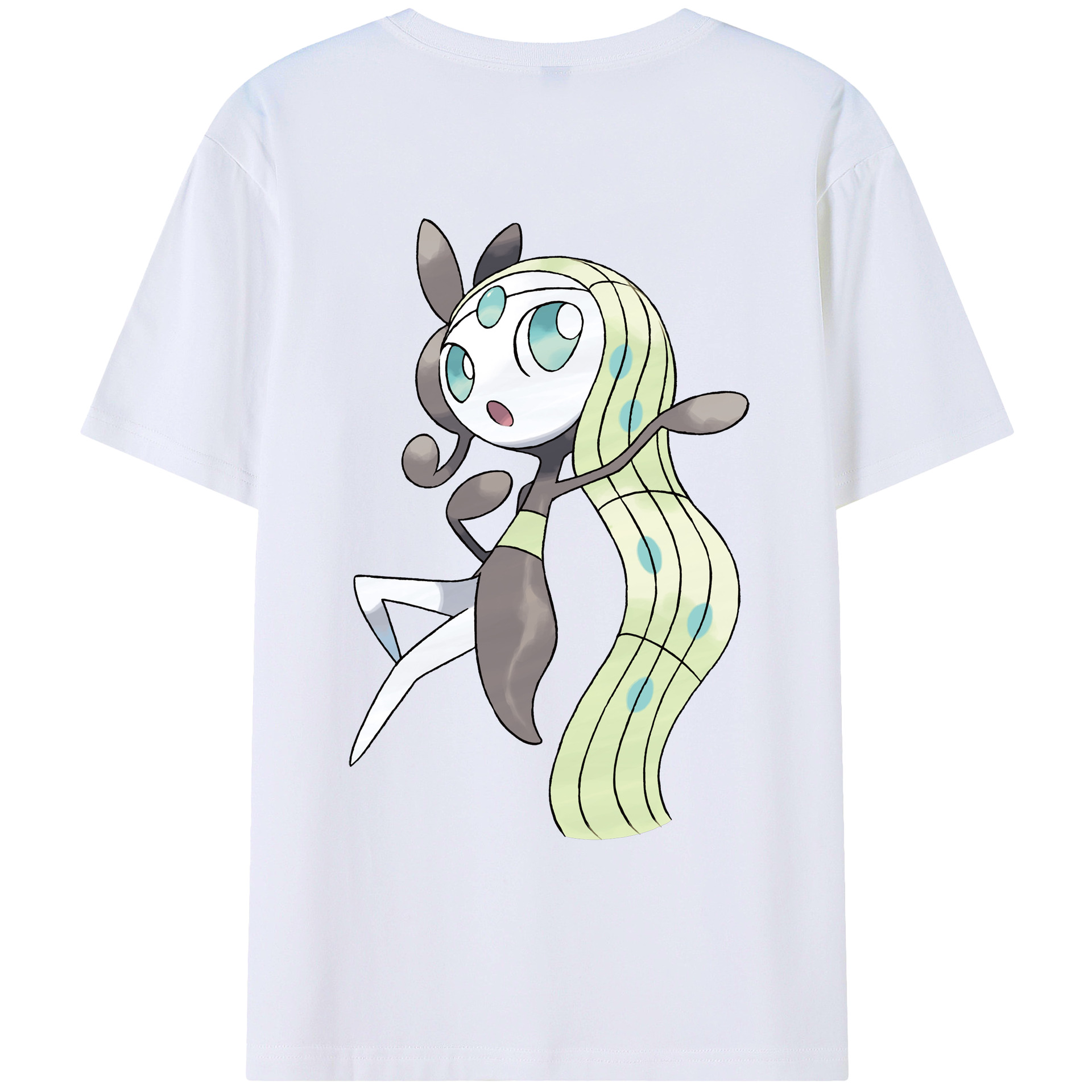 （画像用） ポケットモンスター Pokémon 綿100％ メンズ半袖Tシャツ（バックプリント） 通気性