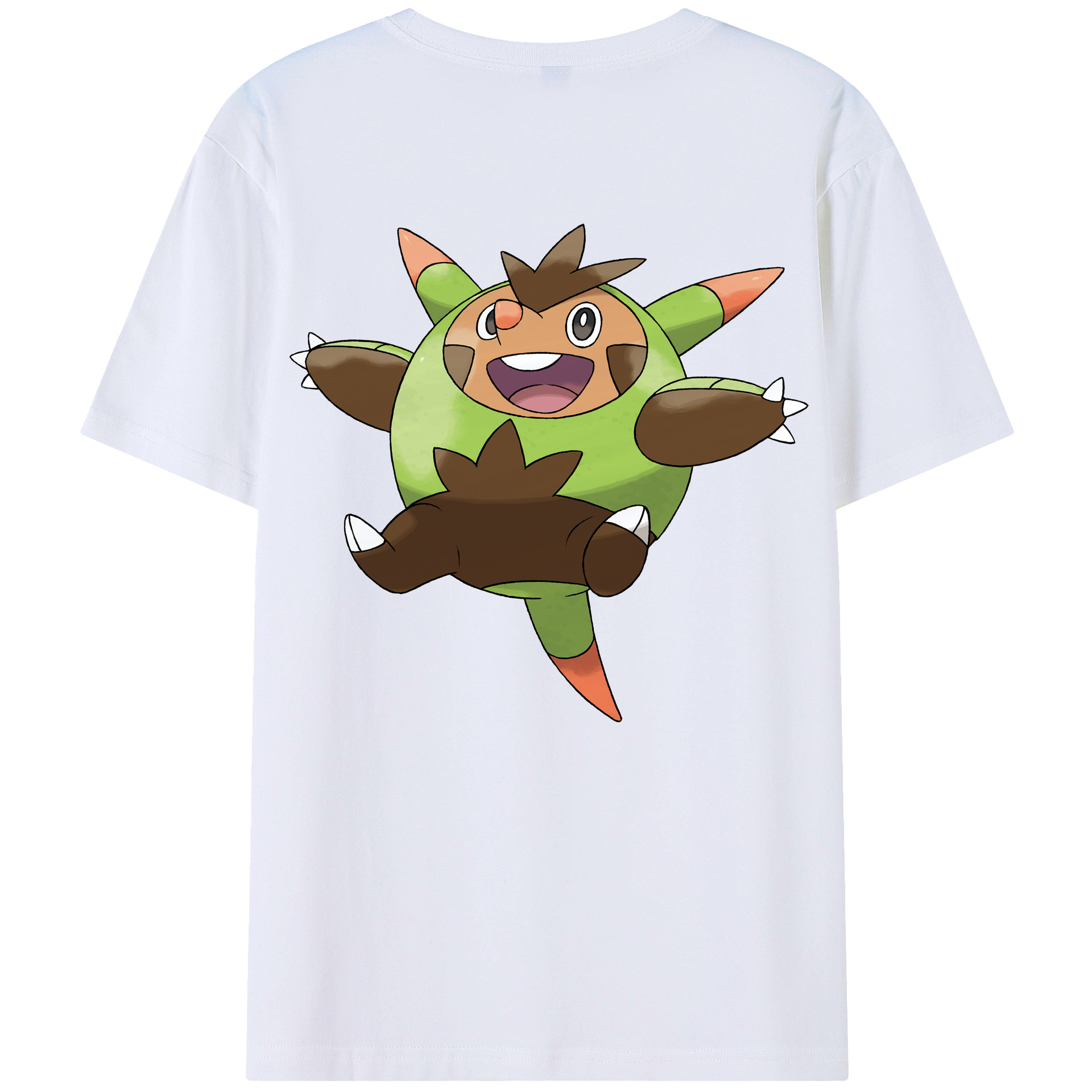 （画像用） ポケットモンスター Pokémon 綿100％ メンズ半袖Tシャツ（バックプリント） 通気性
