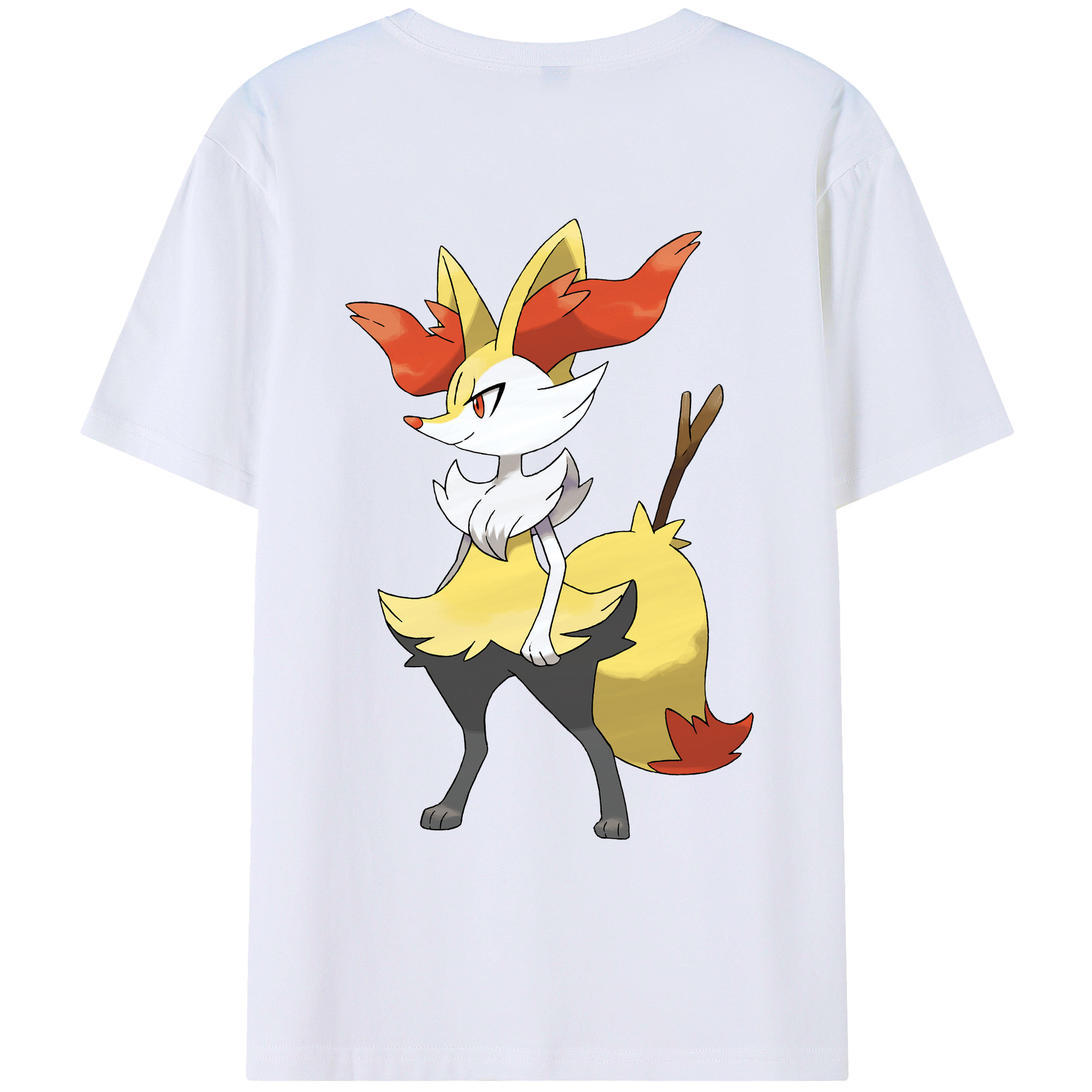 （画像用） ポケットモンスター Pokémon 綿100％ メンズ半袖Tシャツ（バックプリント） 通気性