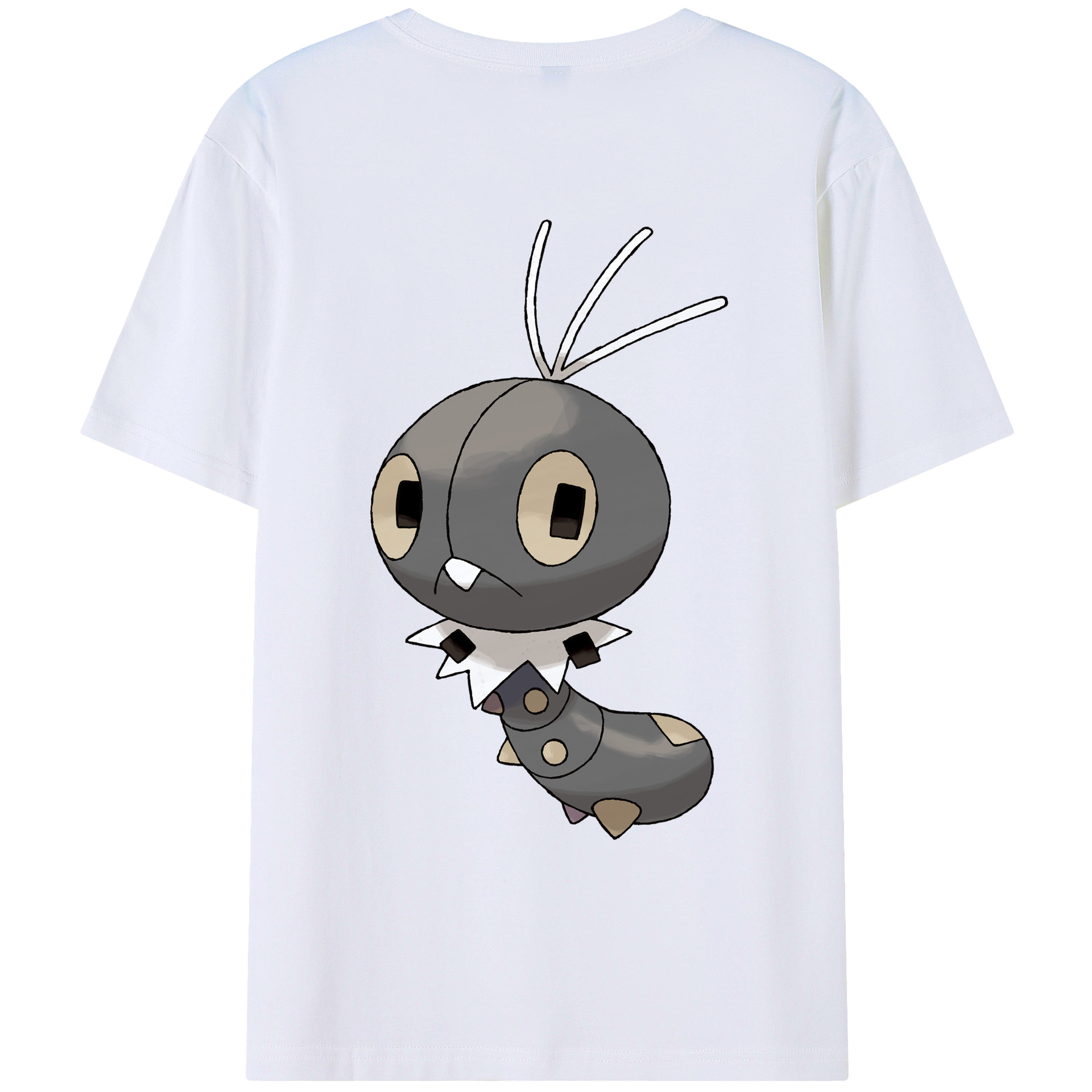 （画像用） ポケットモンスター Pokémon 綿100％ メンズ半袖Tシャツ（バックプリント） 通気性