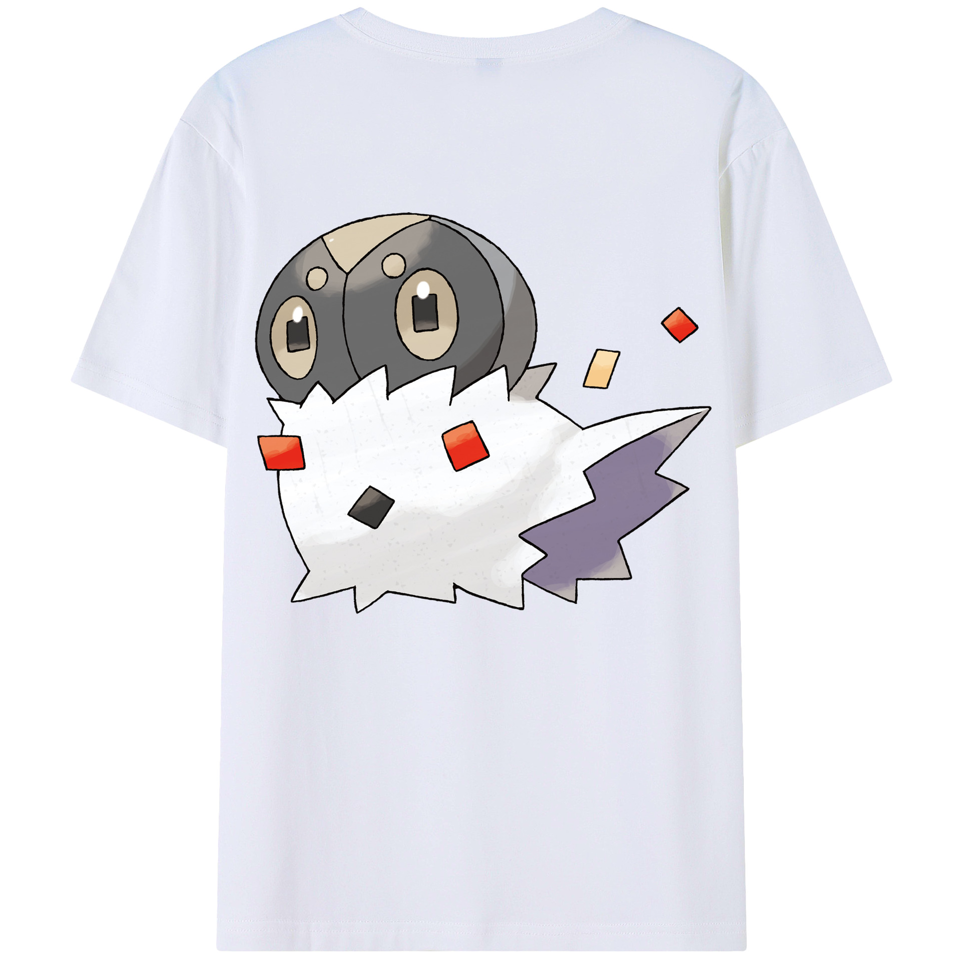 （画像用） ポケットモンスター Pokémon 綿100％ メンズ半袖Tシャツ（バックプリント） 通気性
