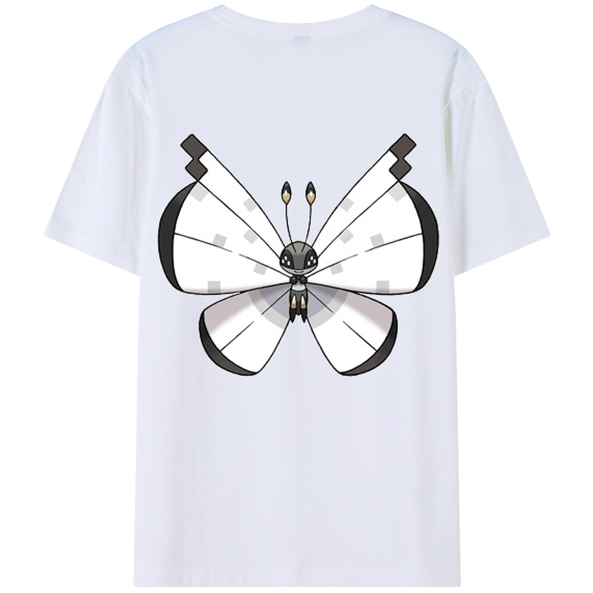 （画像用） ポケットモンスター Pokémon 綿100％ メンズ半袖Tシャツ（バックプリント） 通気性