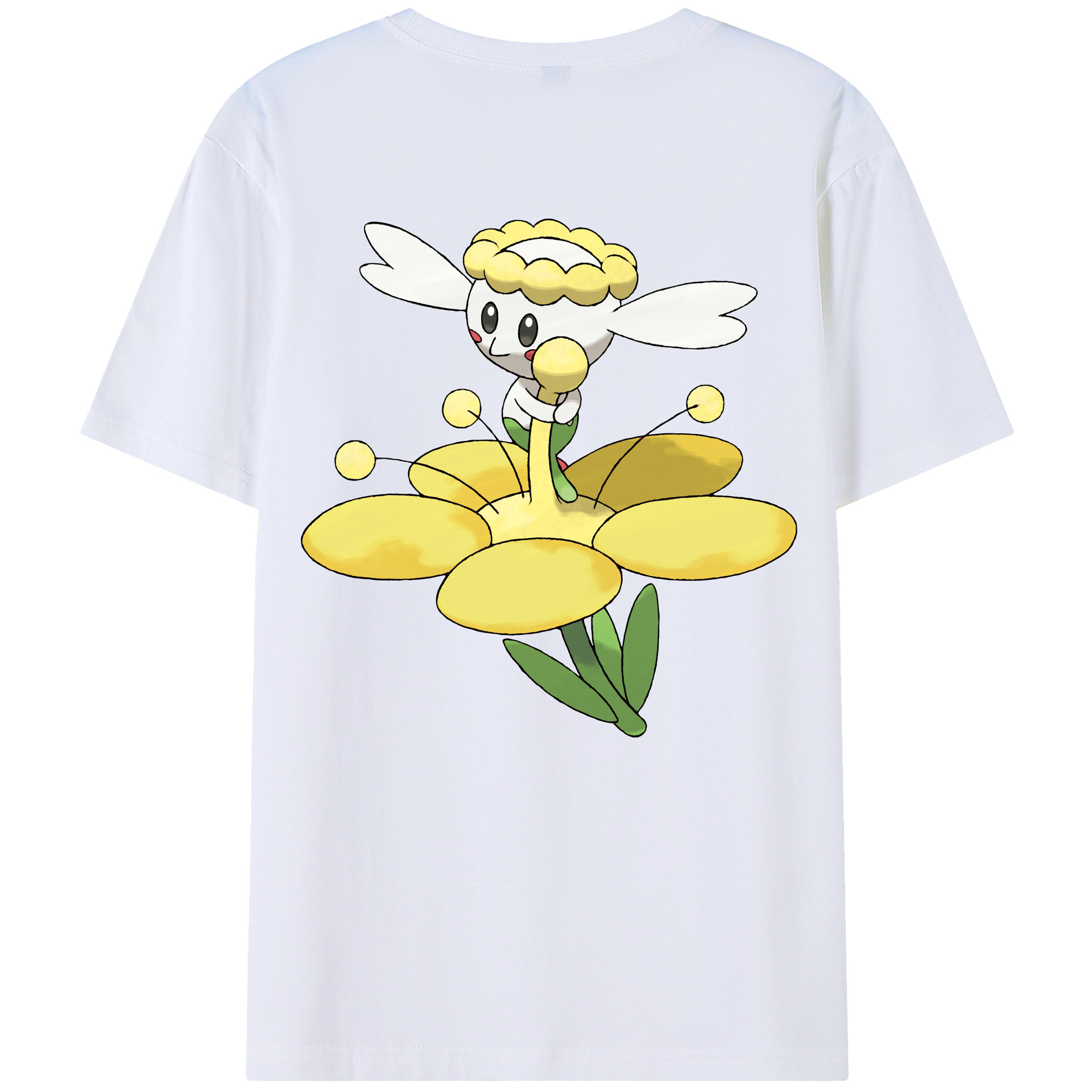 （画像用） ポケットモンスター Pokémon 綿100％ メンズ半袖Tシャツ（バックプリント） 通気性