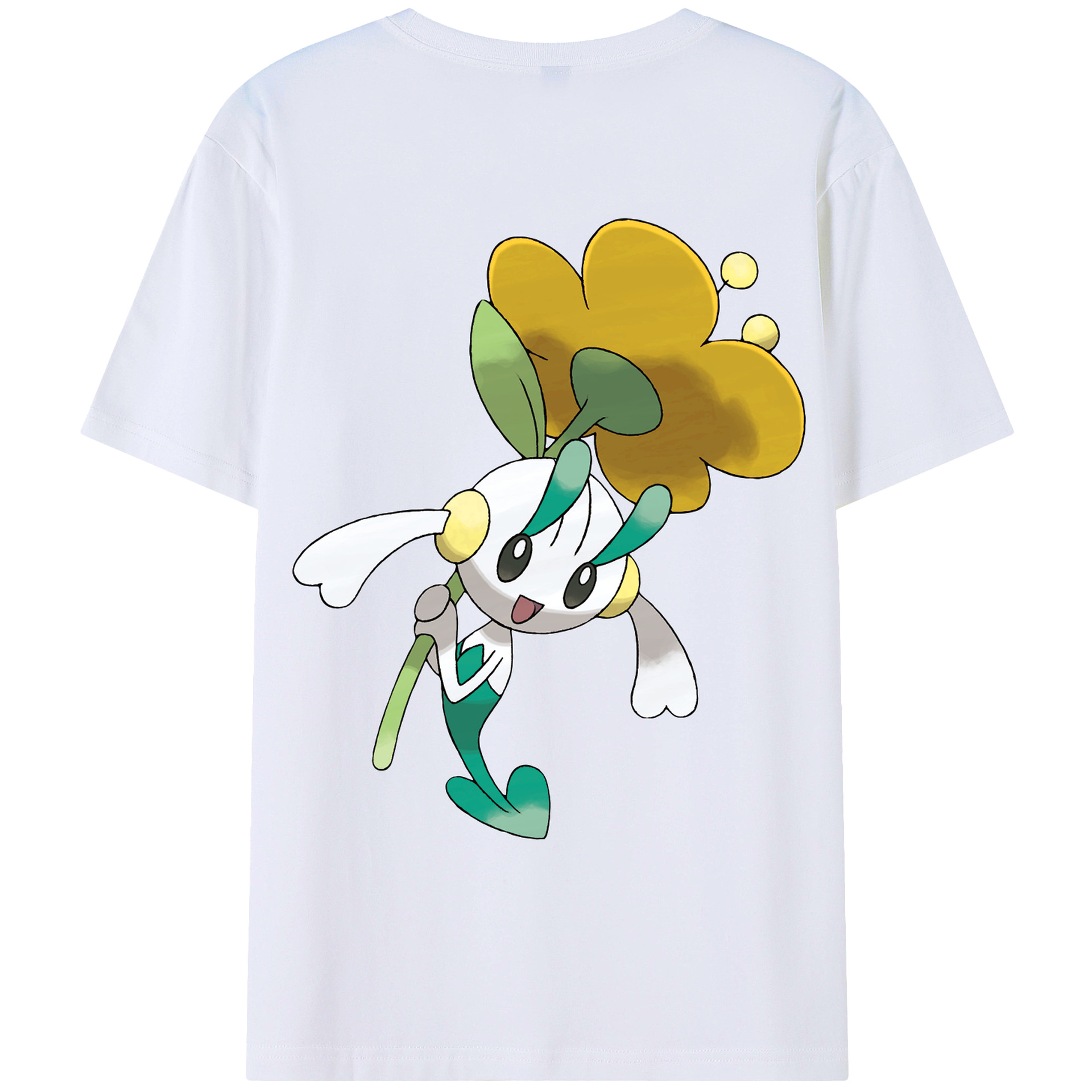 （画像用） ポケットモンスター Pokémon 綿100％ メンズ半袖Tシャツ（バックプリント） 通気性