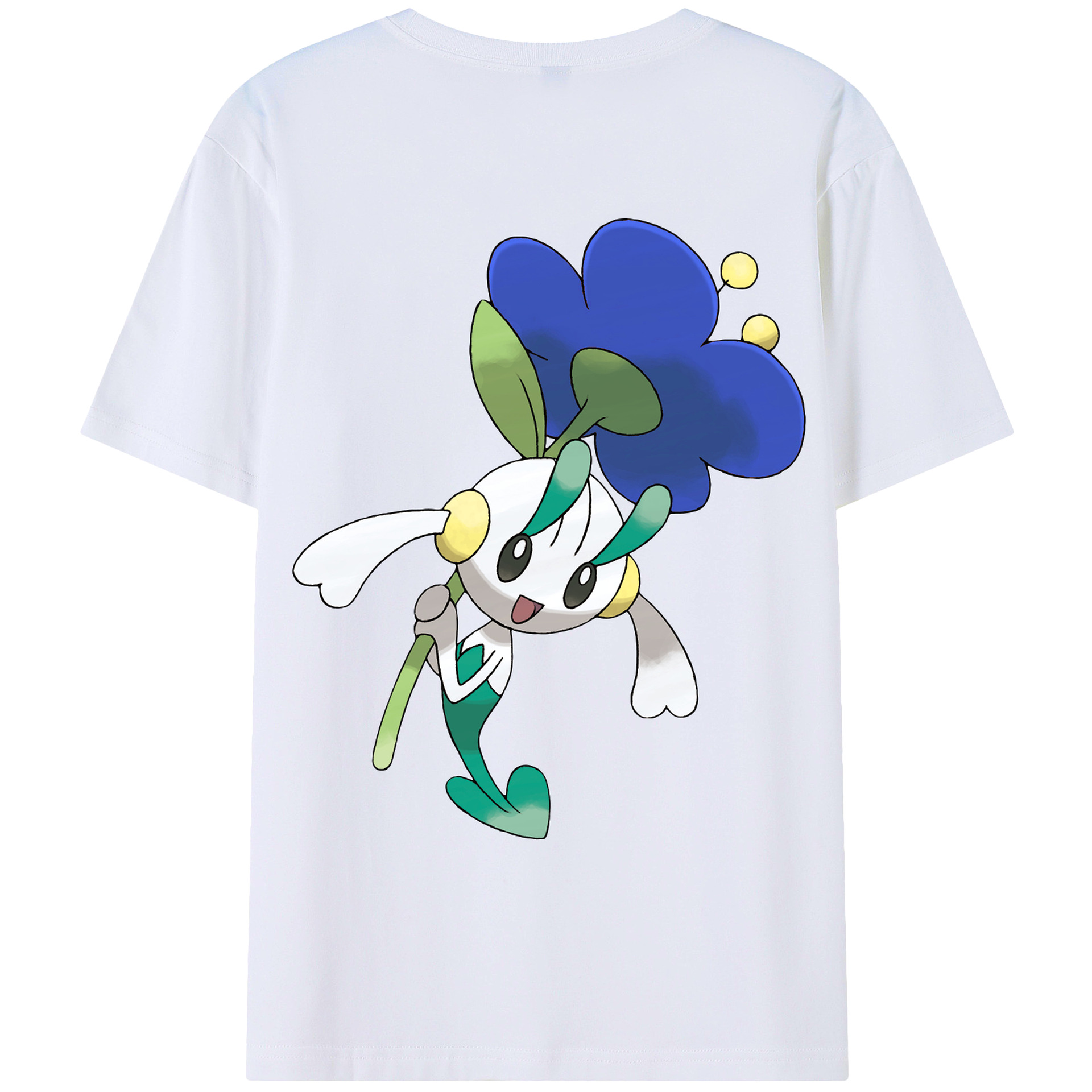 （画像用） ポケットモンスター Pokémon 綿100％ メンズ半袖Tシャツ（バックプリント） 通気性