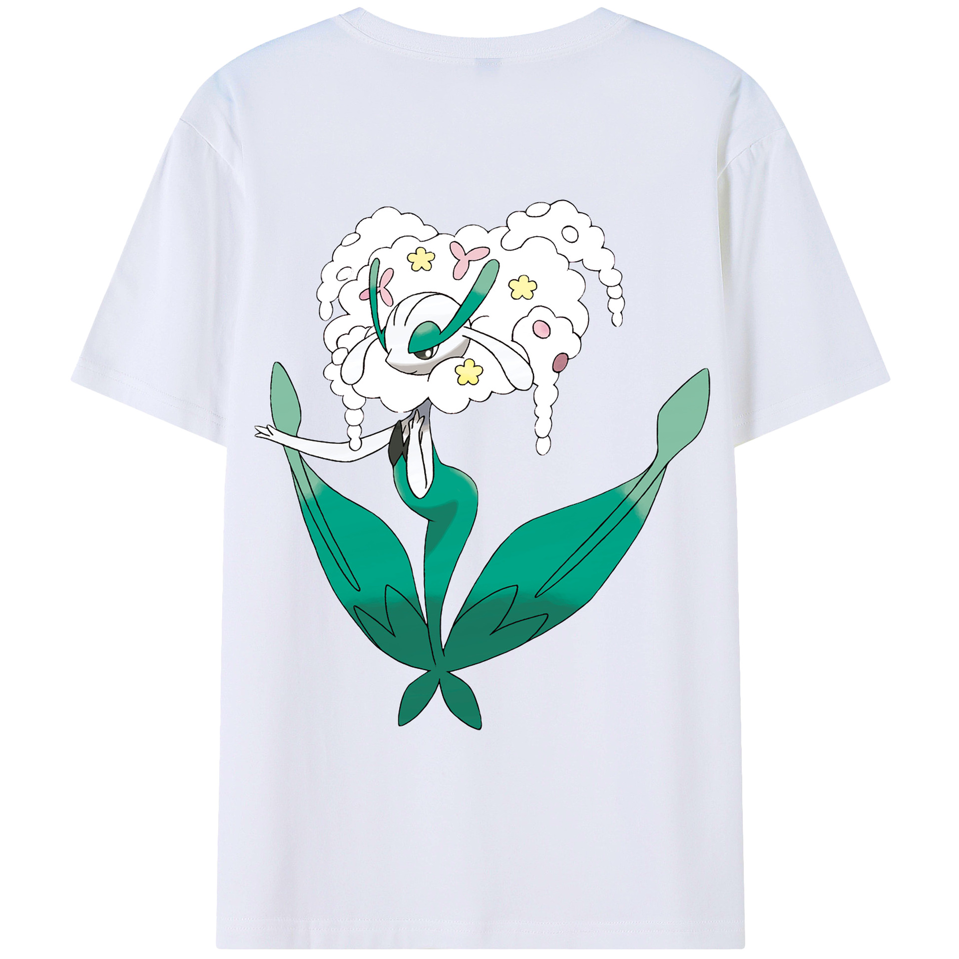 （画像用） ポケットモンスター Pokémon 綿100％ メンズ半袖Tシャツ（バックプリント） 通気性