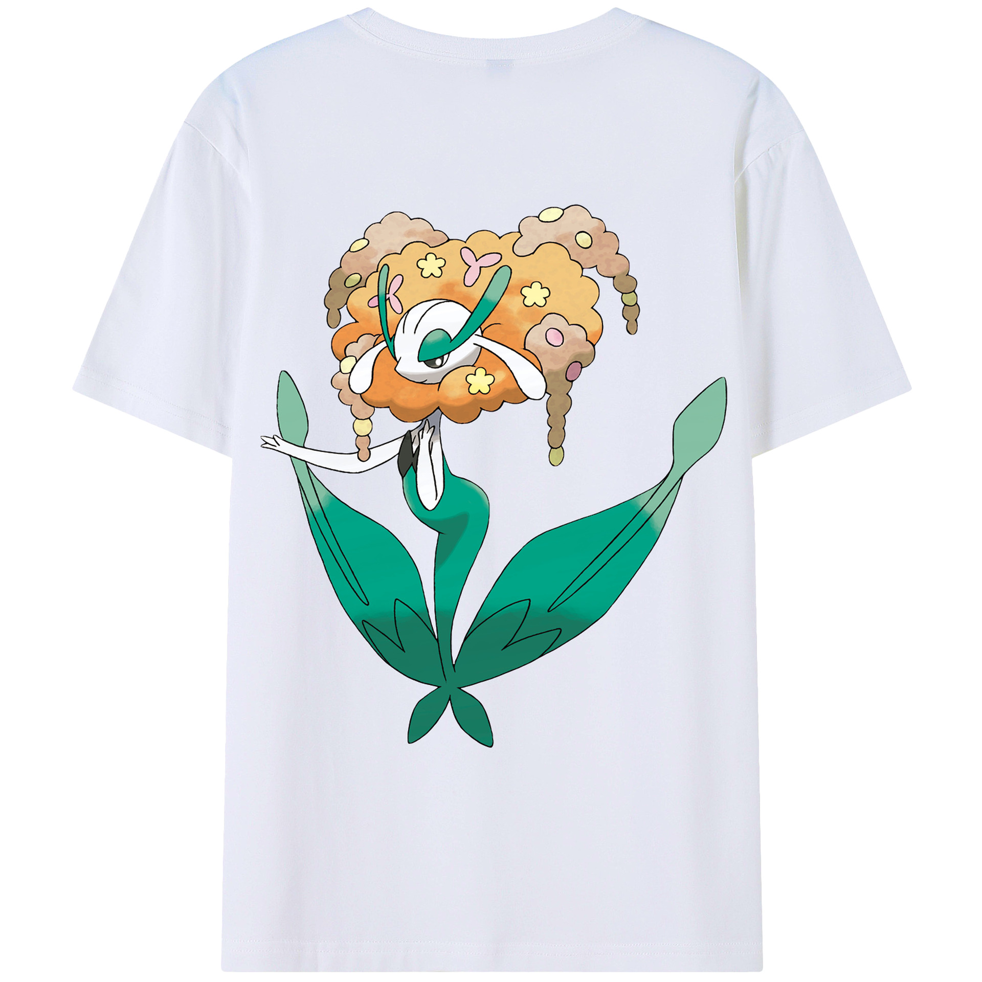 （画像用） ポケットモンスター Pokémon 綿100％ メンズ半袖Tシャツ（バックプリント） 通気性