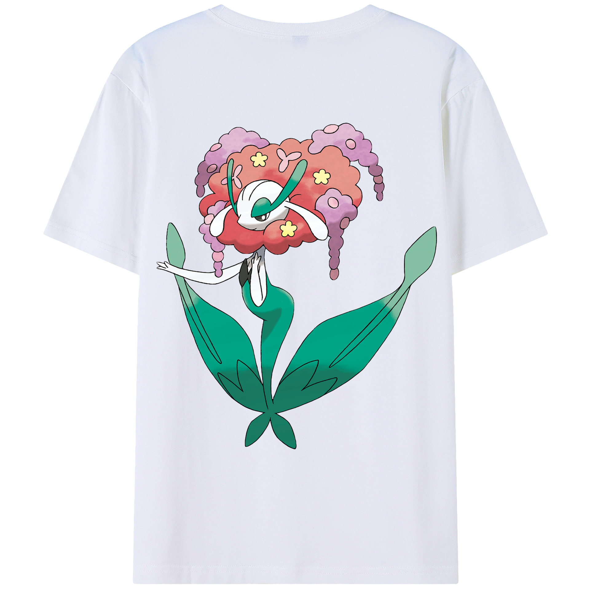（画像用） ポケットモンスター Pokémon 綿100％ メンズ半袖Tシャツ（バックプリント） 通気性