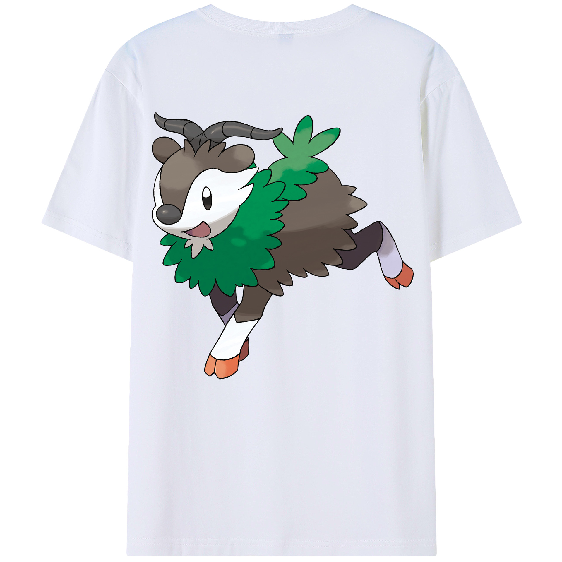 （画像用） ポケットモンスター Pokémon 綿100％ メンズ半袖Tシャツ（バックプリント） 通気性