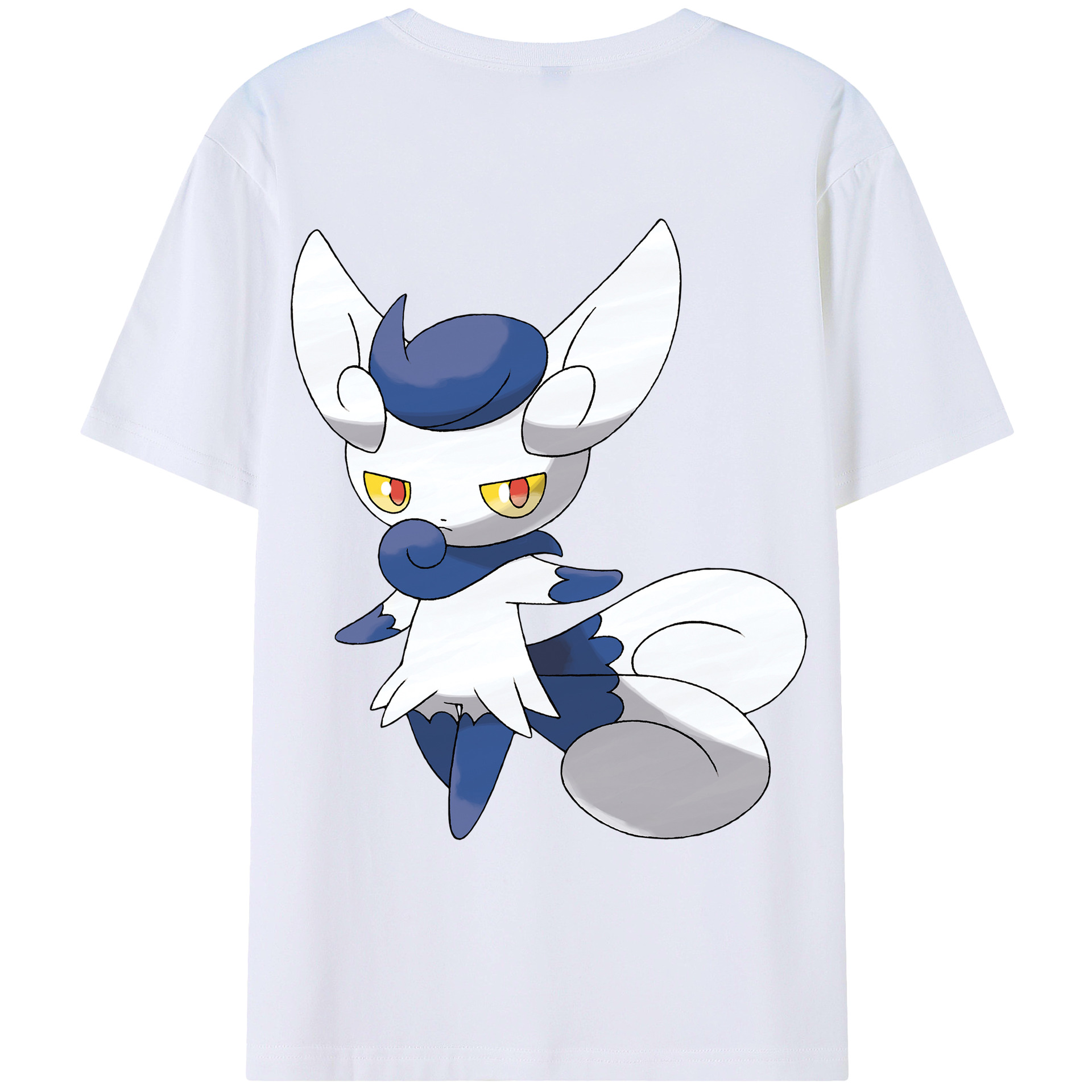 （画像用） ポケットモンスター Pokémon 綿100％ メンズ半袖Tシャツ（バックプリント） 通気性