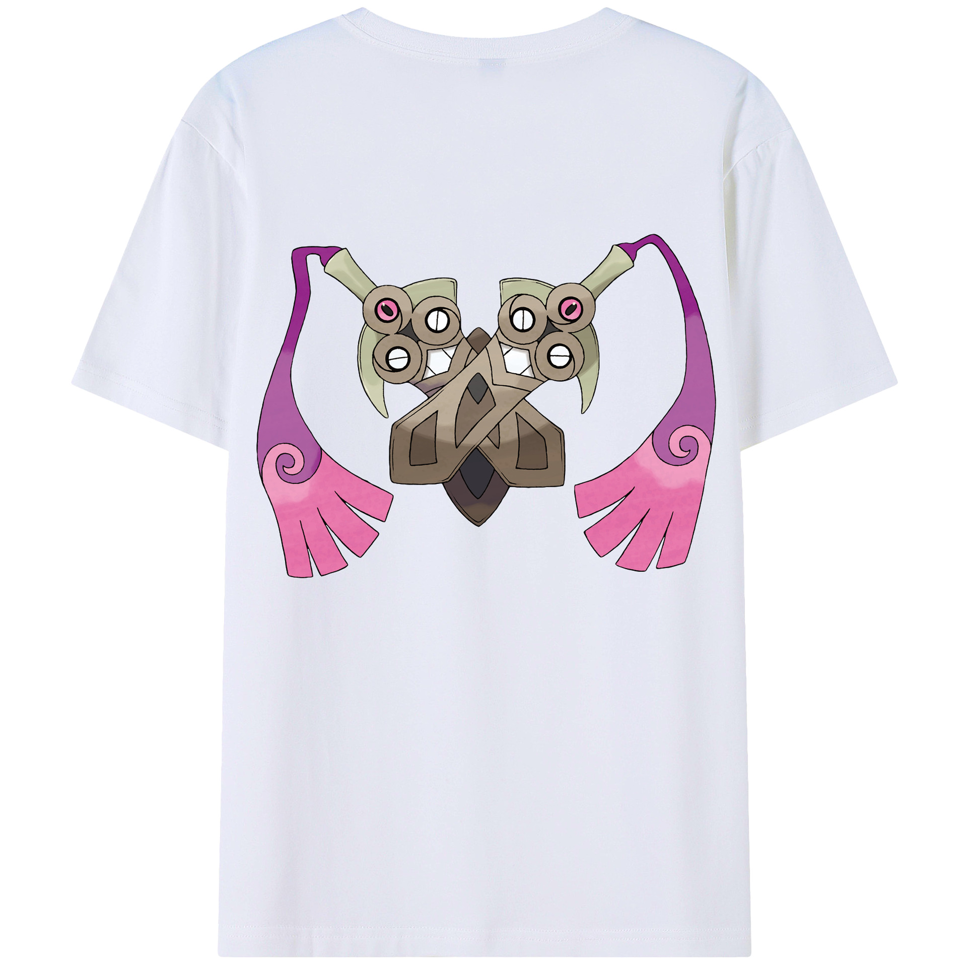 （画像用） ポケットモンスター Pokémon 綿100％ メンズ半袖Tシャツ（バックプリント） 通気性