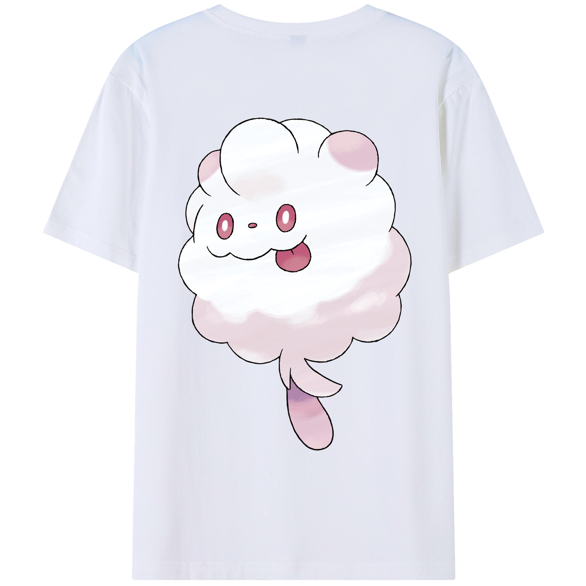 （画像用） ポケットモンスター Pokémon 綿100％ メンズ半袖Tシャツ（バックプリント） 通気性