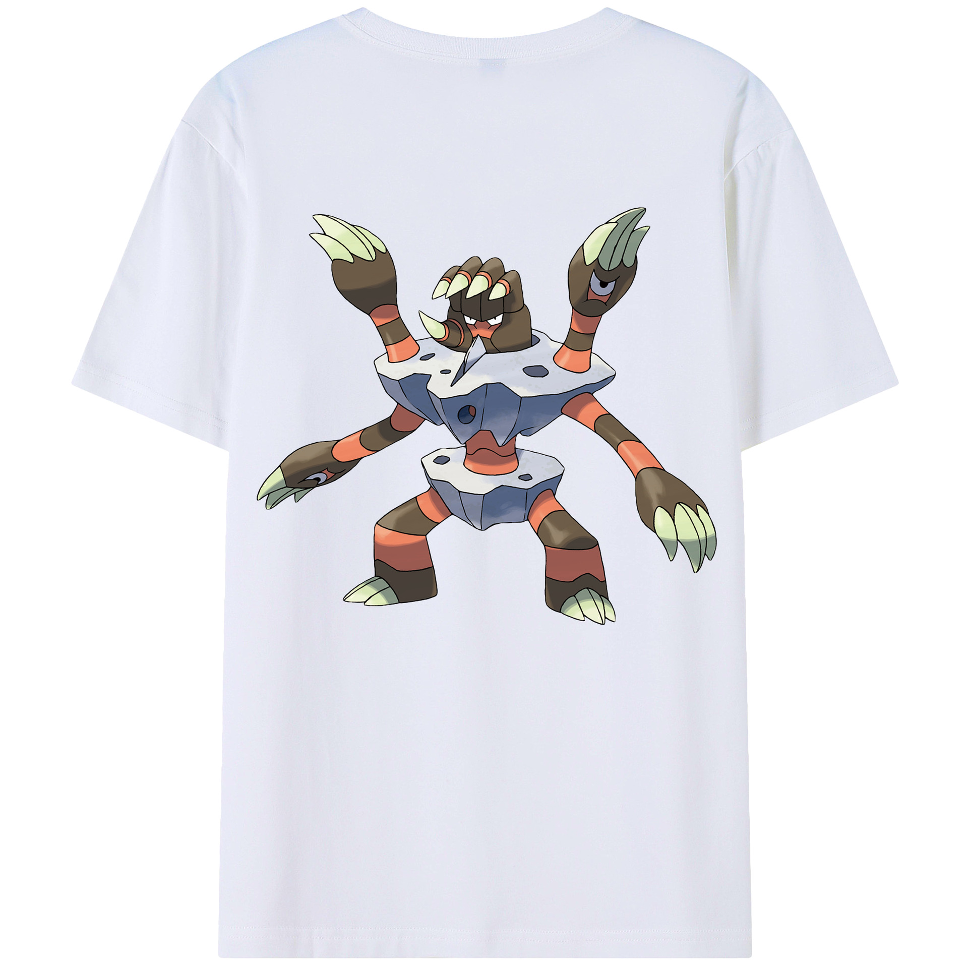 （画像用） ポケットモンスター Pokémon 綿100％ メンズ半袖Tシャツ（バックプリント） 通気性