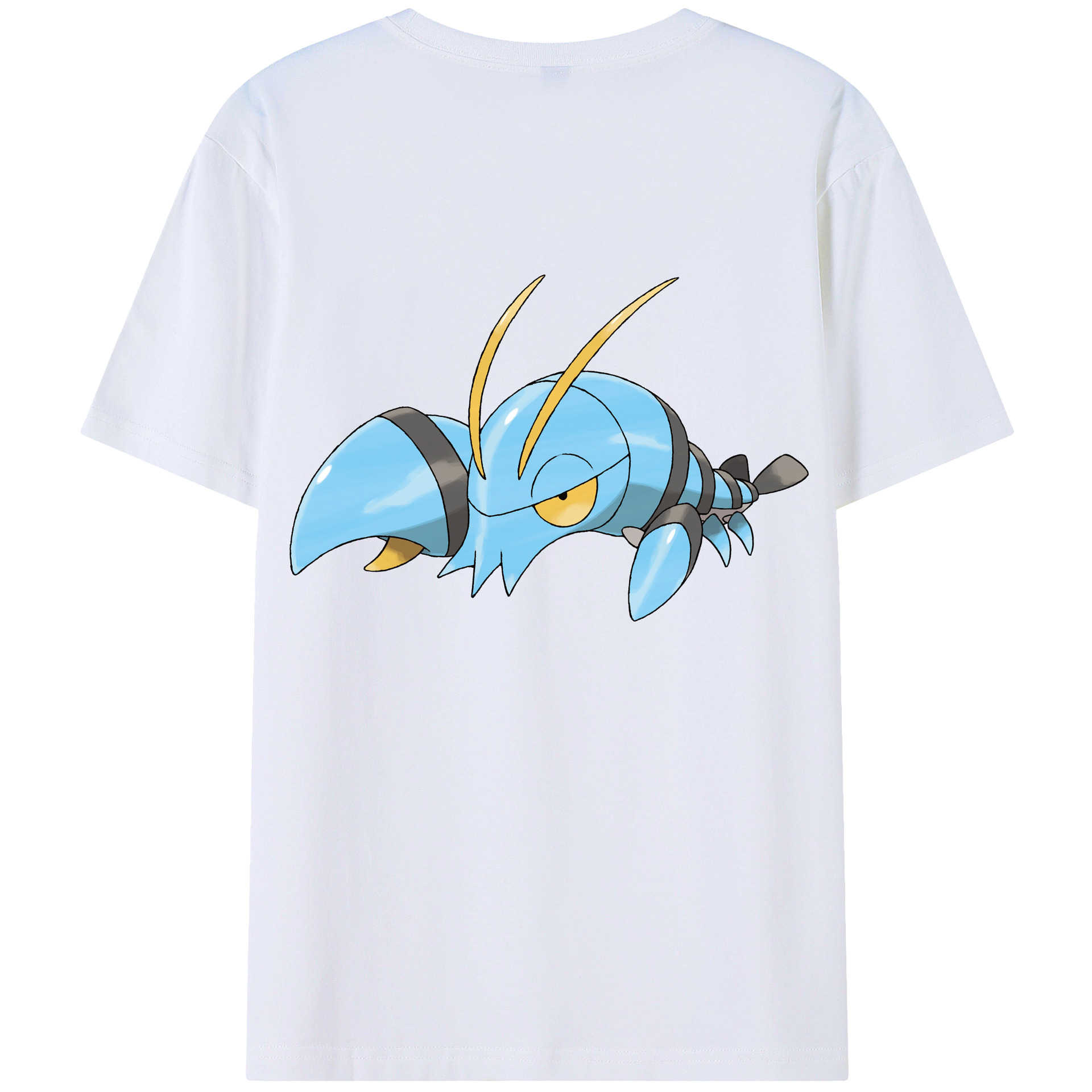 （画像用） ポケットモンスター Pokémon 綿100％ メンズ半袖Tシャツ（バックプリント） 通気性