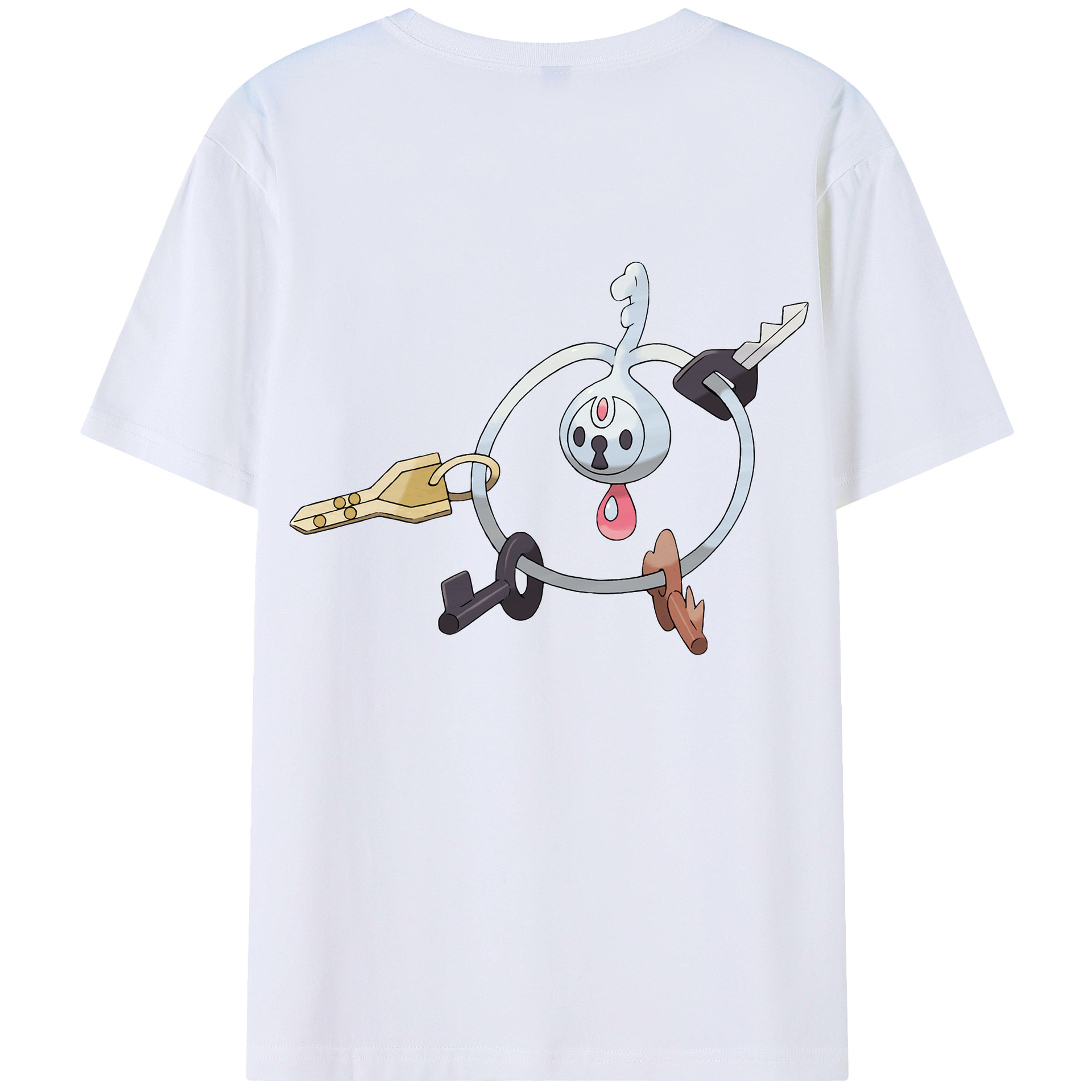 （画像用） ポケットモンスター Pokémon 綿100％ メンズ半袖Tシャツ（バックプリント） 通気性