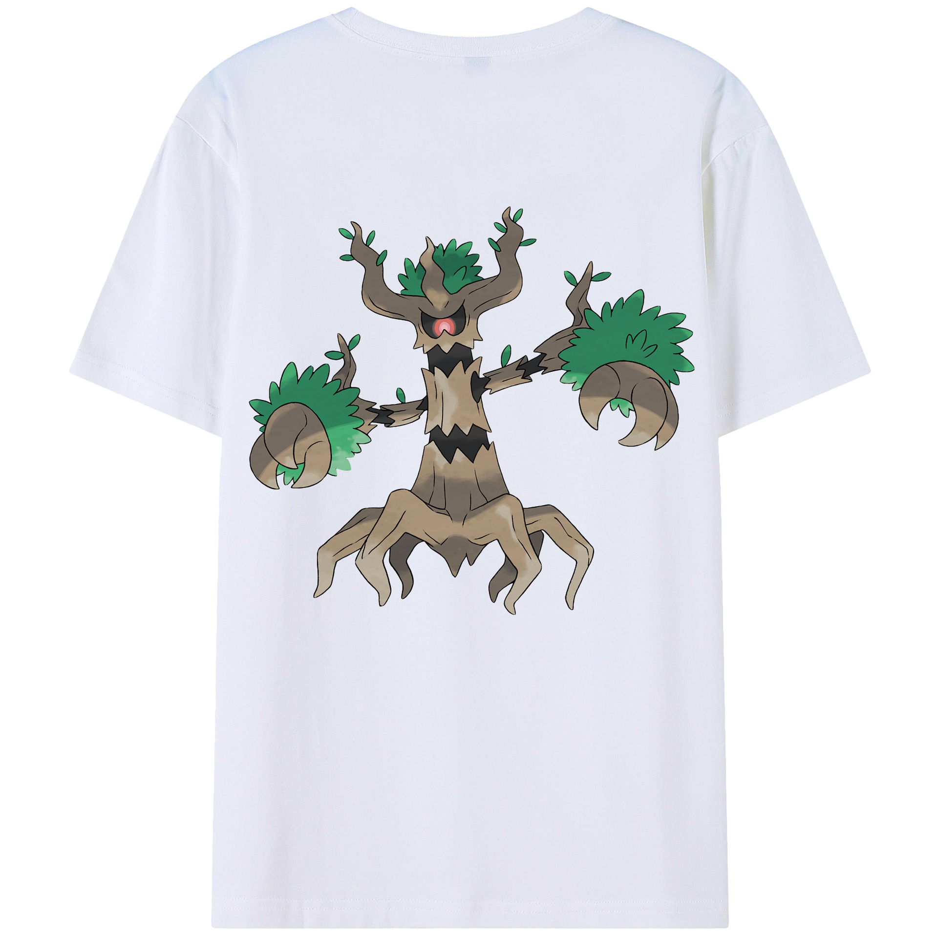 （画像用） ポケットモンスター Pokémon 綿100％ メンズ半袖Tシャツ（バックプリント） 通気性