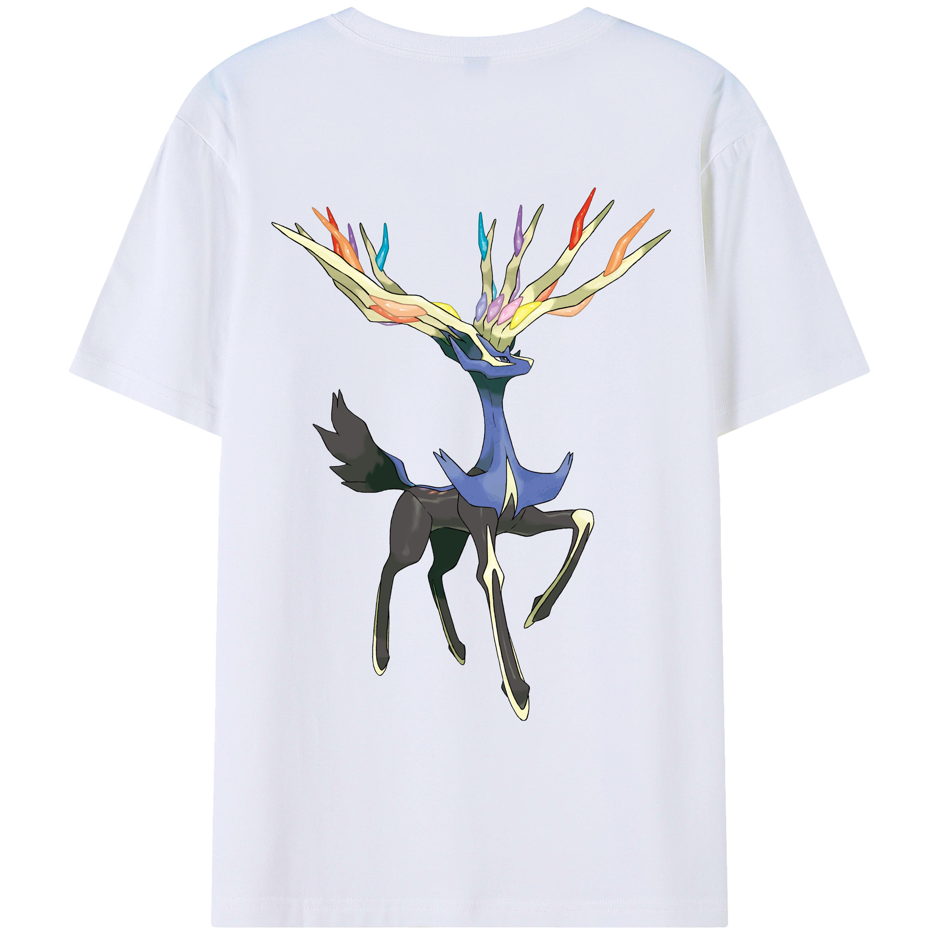 （画像用） ポケットモンスター Pokémon 綿100％ メンズ半袖Tシャツ（バックプリント） 通気性