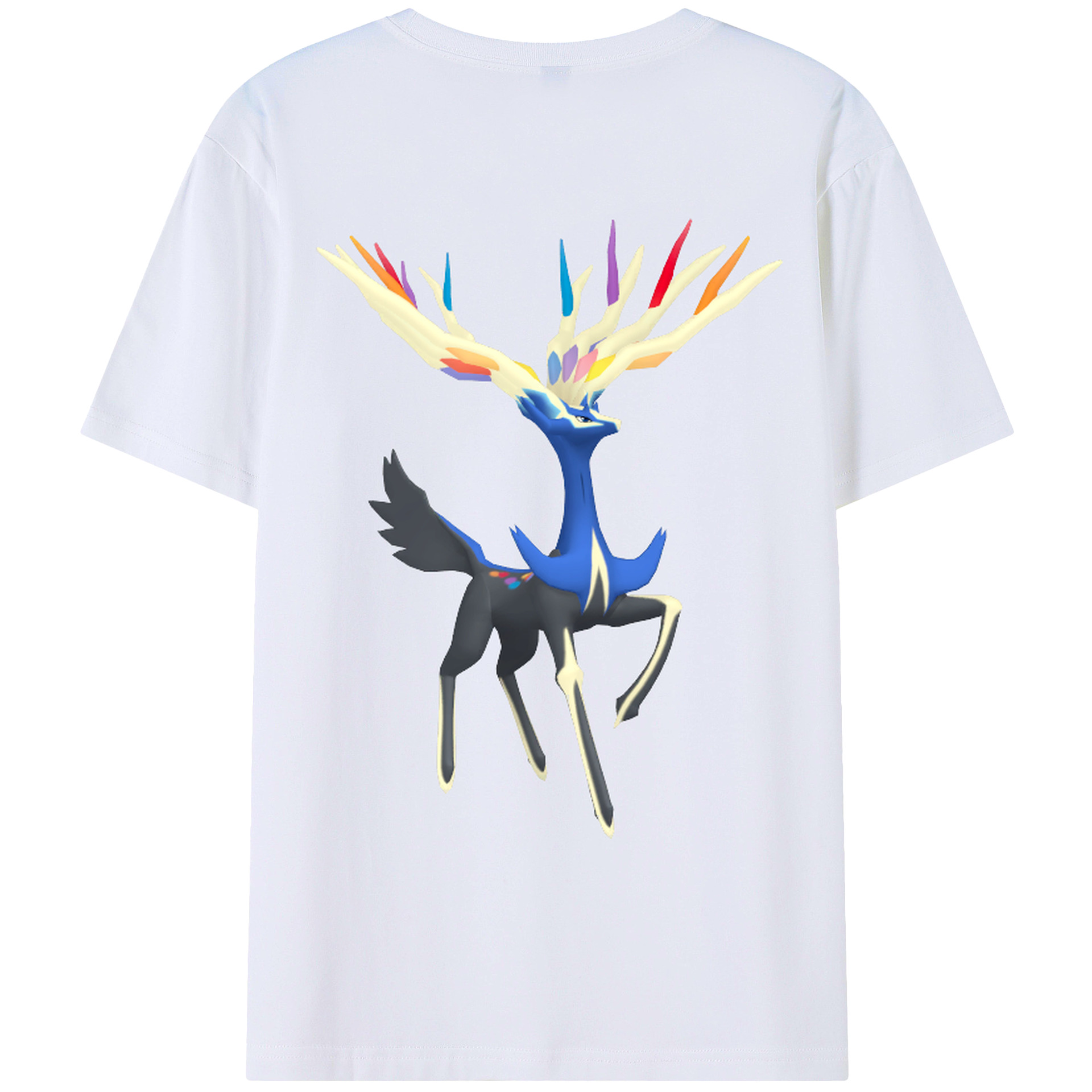 （画像用） ポケットモンスター Pokémon 綿100％ メンズ半袖Tシャツ（バックプリント） 通気性