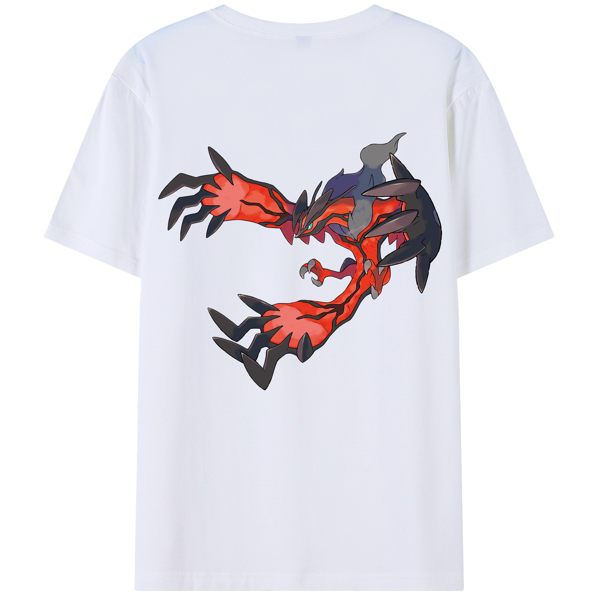（画像用） ポケットモンスター Pokémon 綿100％ メンズ半袖Tシャツ（バックプリント） 通気性