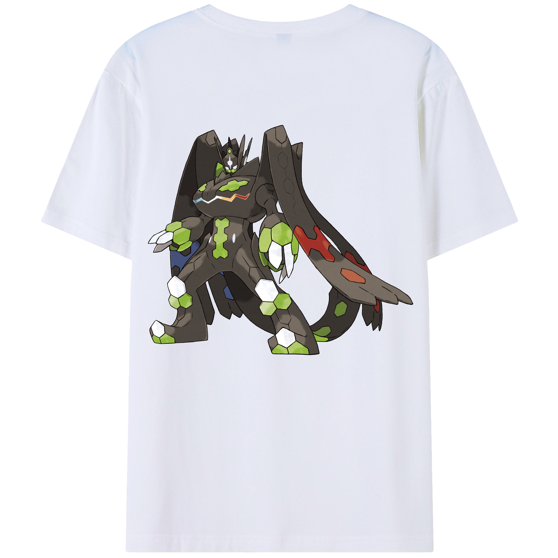 （画像用） ポケットモンスター Pokémon 綿100％ メンズ半袖Tシャツ（バックプリント） 通気性