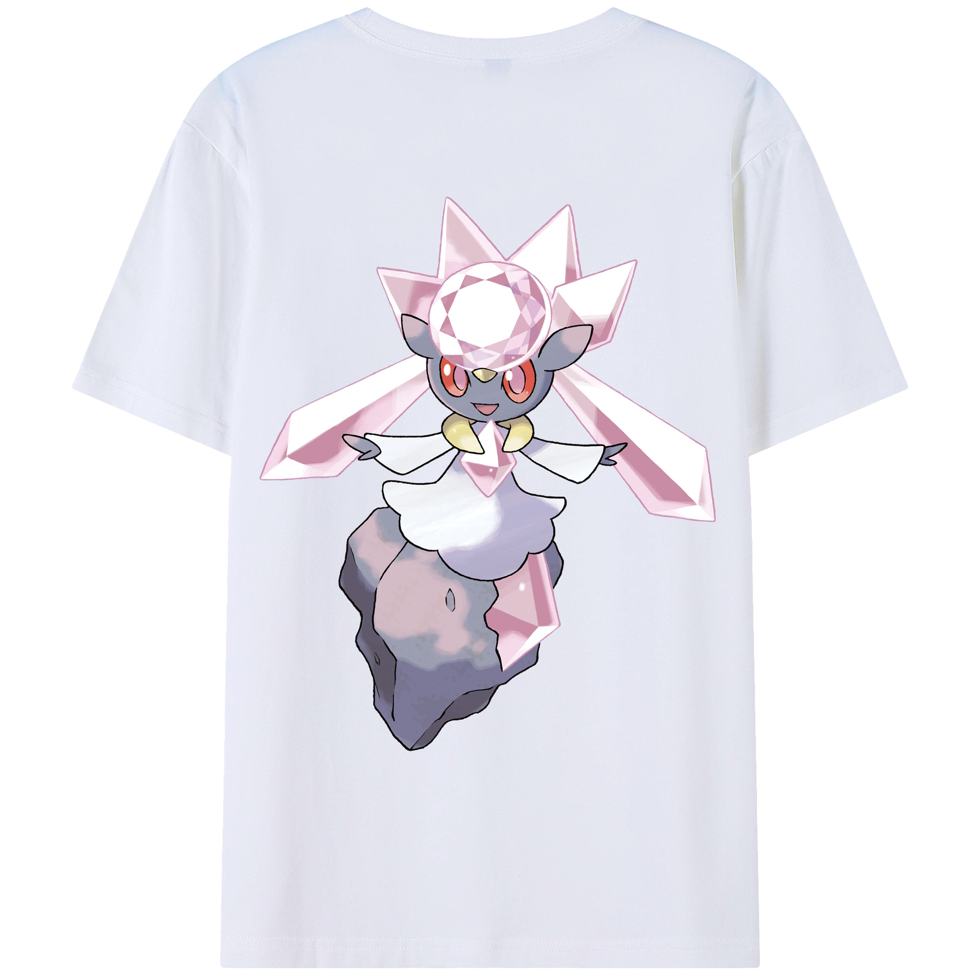 （画像用） ポケットモンスター Pokémon 綿100％ メンズ半袖Tシャツ（バックプリント） 通気性