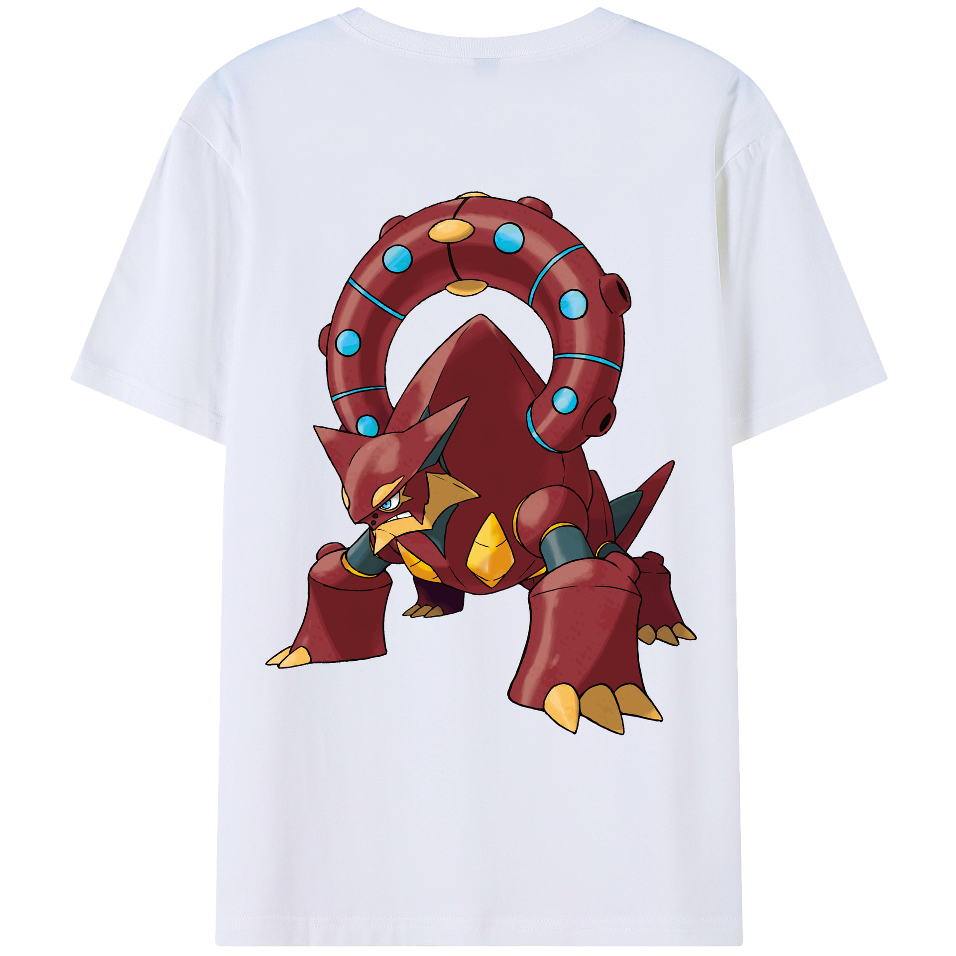 （画像用） ポケットモンスター Pokémon 綿100％ メンズ半袖Tシャツ（バックプリント） 通気性