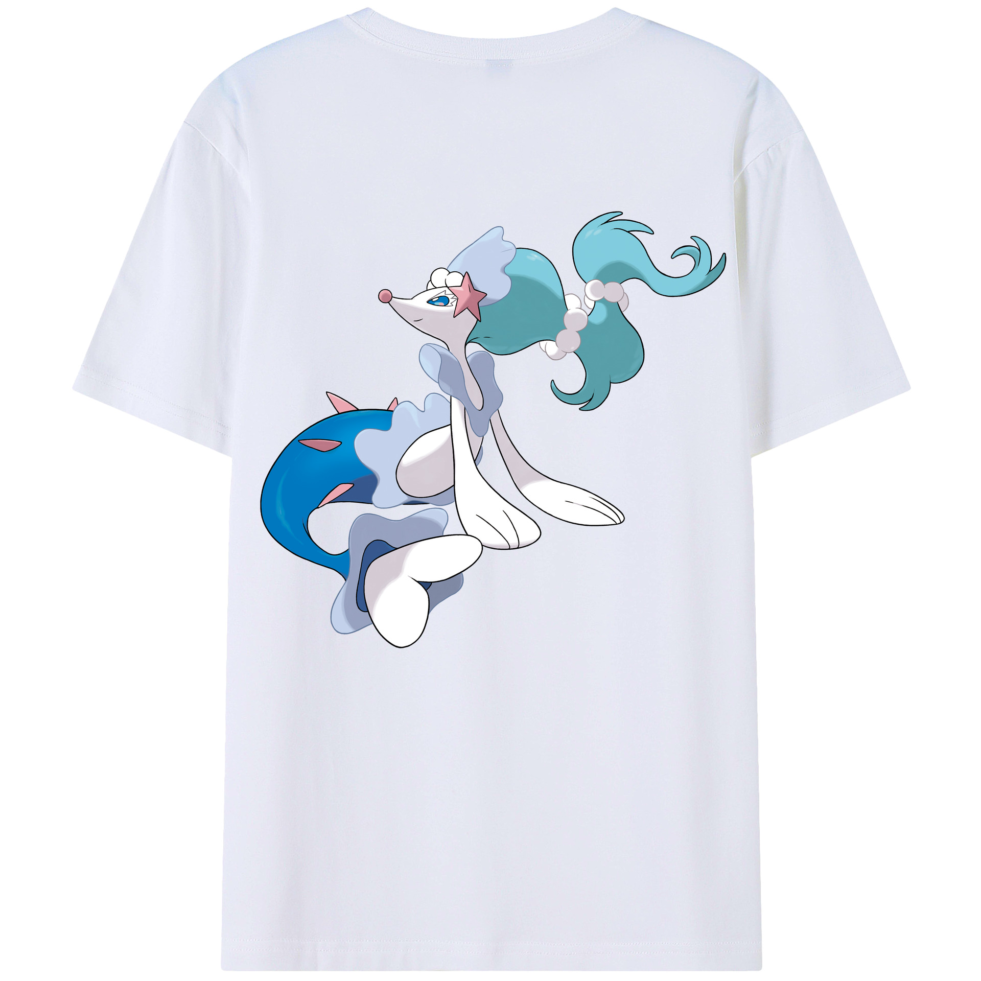 （画像用） ポケットモンスター Pokémon 綿100％ メンズ半袖Tシャツ（バックプリント） 通気性