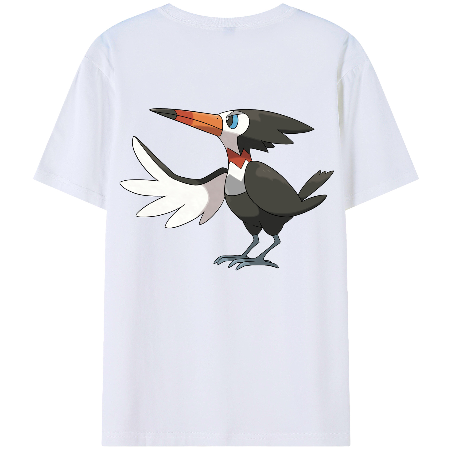 （画像用） ポケットモンスター Pokémon 綿100％ メンズ半袖Tシャツ（バックプリント） 通気性