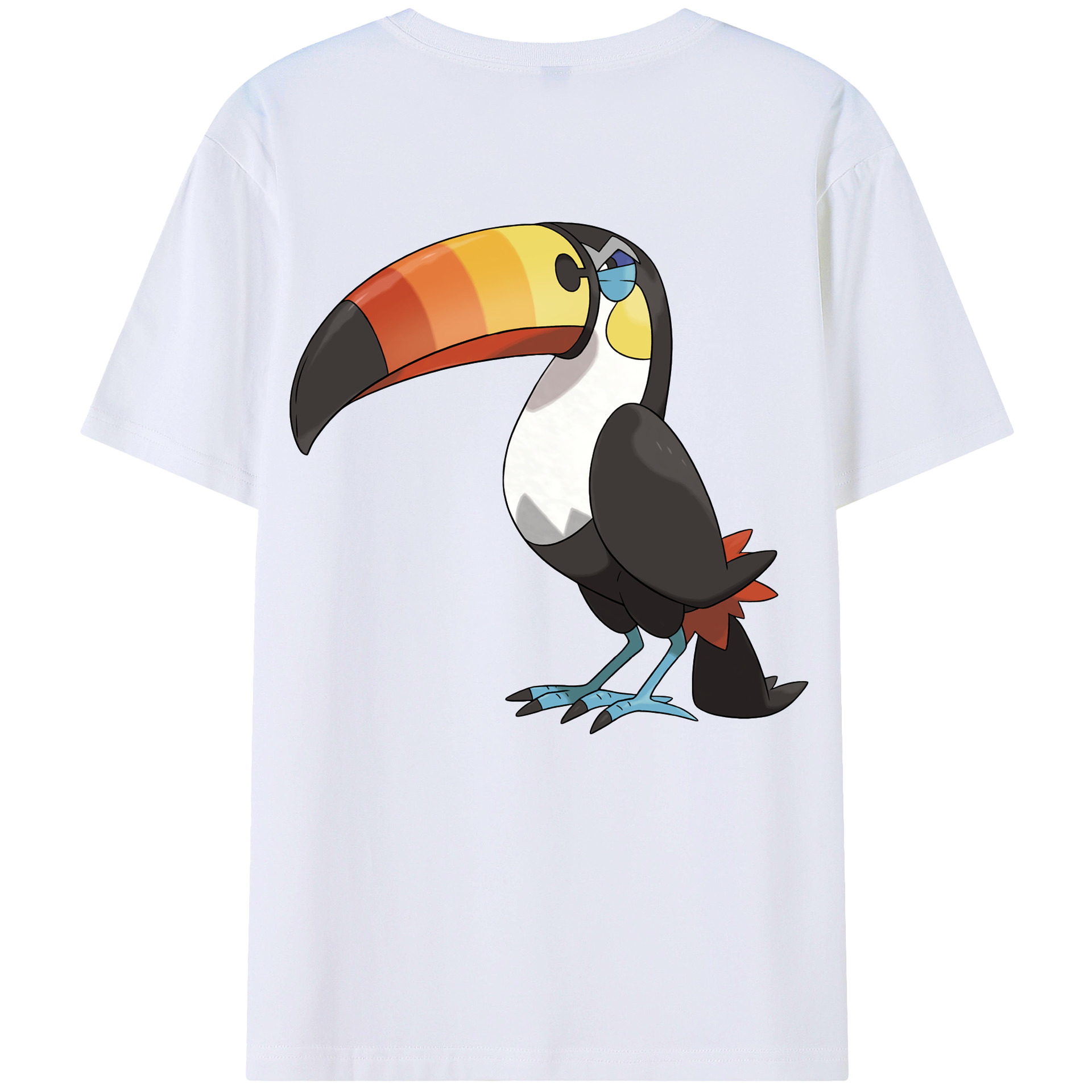 （画像用） ポケットモンスター Pokémon 綿100％ メンズ半袖Tシャツ（バックプリント） 通気性