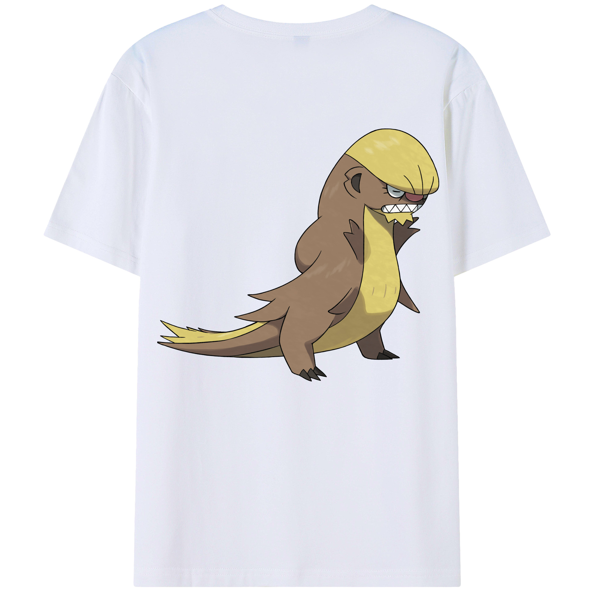 （画像用） ポケットモンスター Pokémon 綿100％ メンズ半袖Tシャツ（バックプリント） 通気性