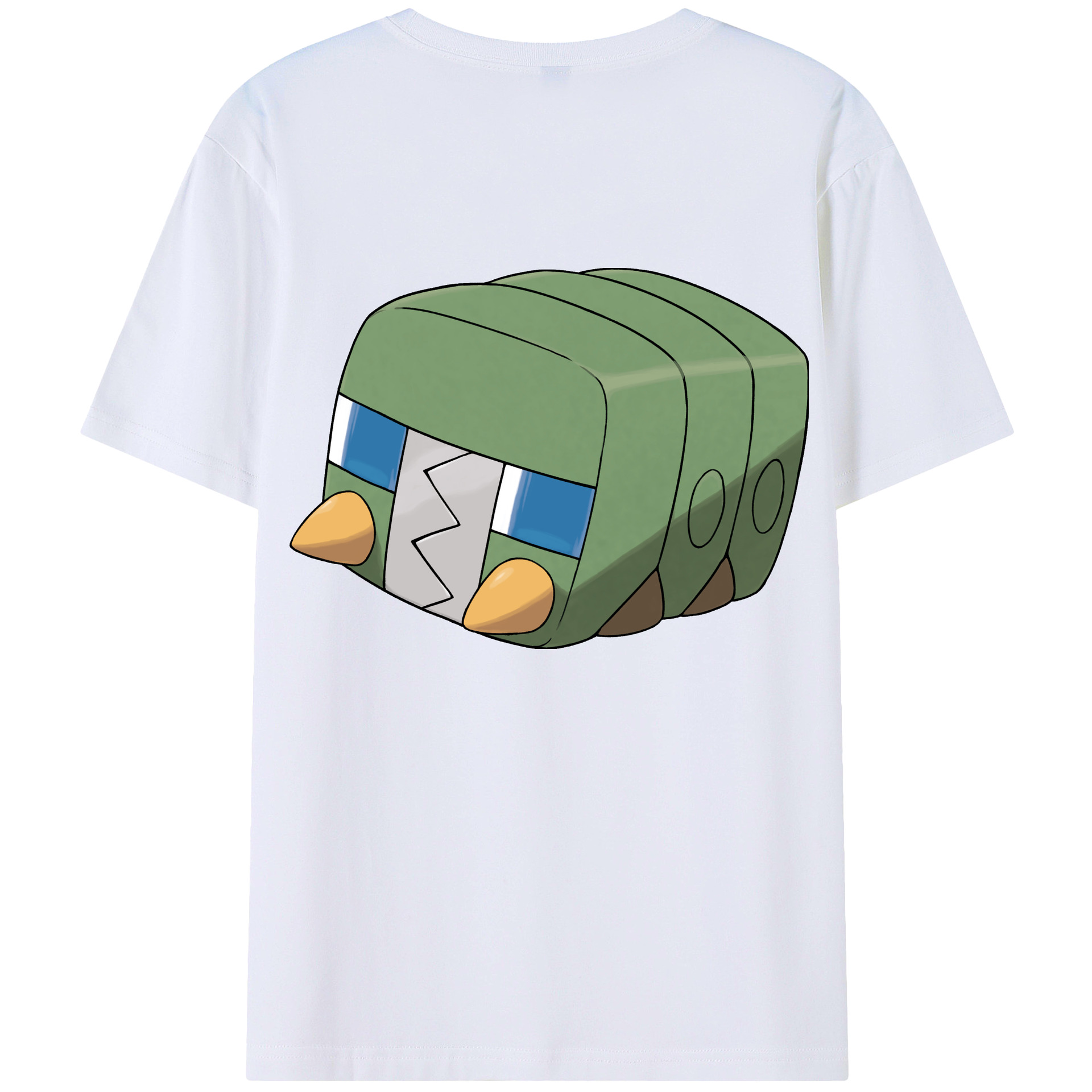 （画像用） ポケットモンスター Pokémon 綿100％ メンズ半袖Tシャツ（バックプリント） 通気性