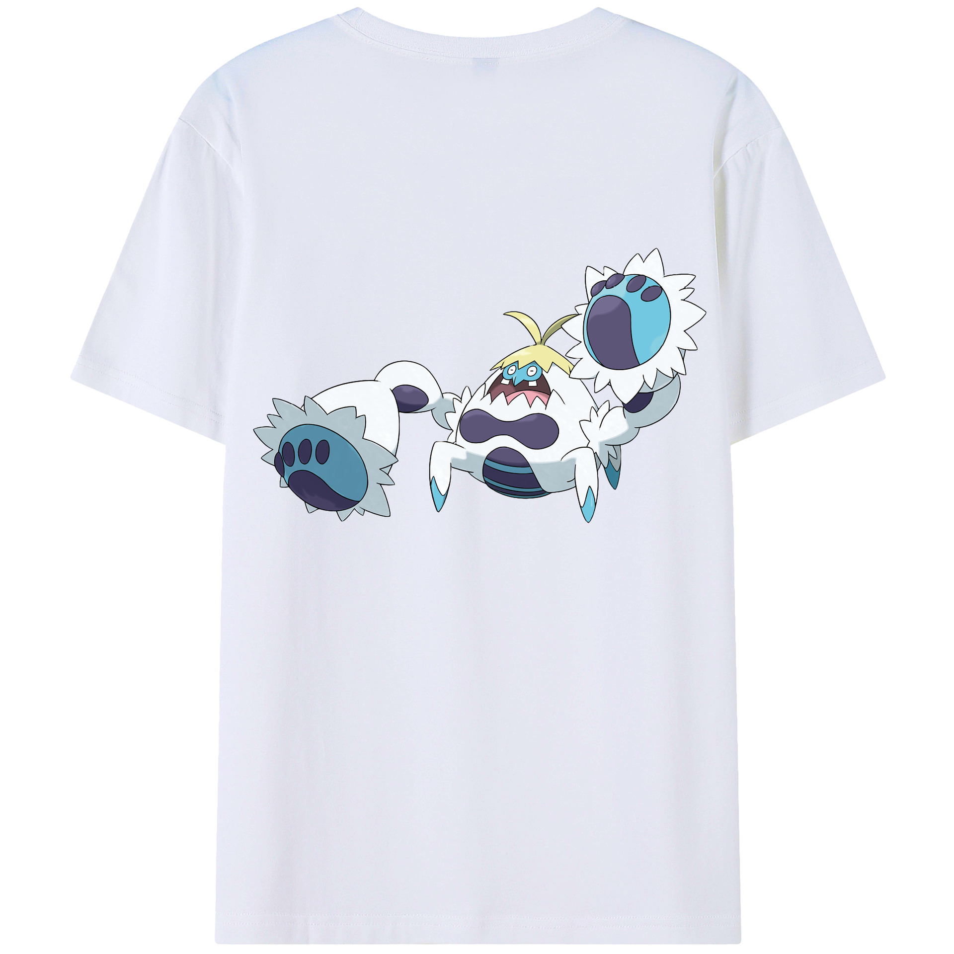 （画像用） ポケットモンスター Pokémon 綿100％ メンズ半袖Tシャツ（バックプリント） 通気性