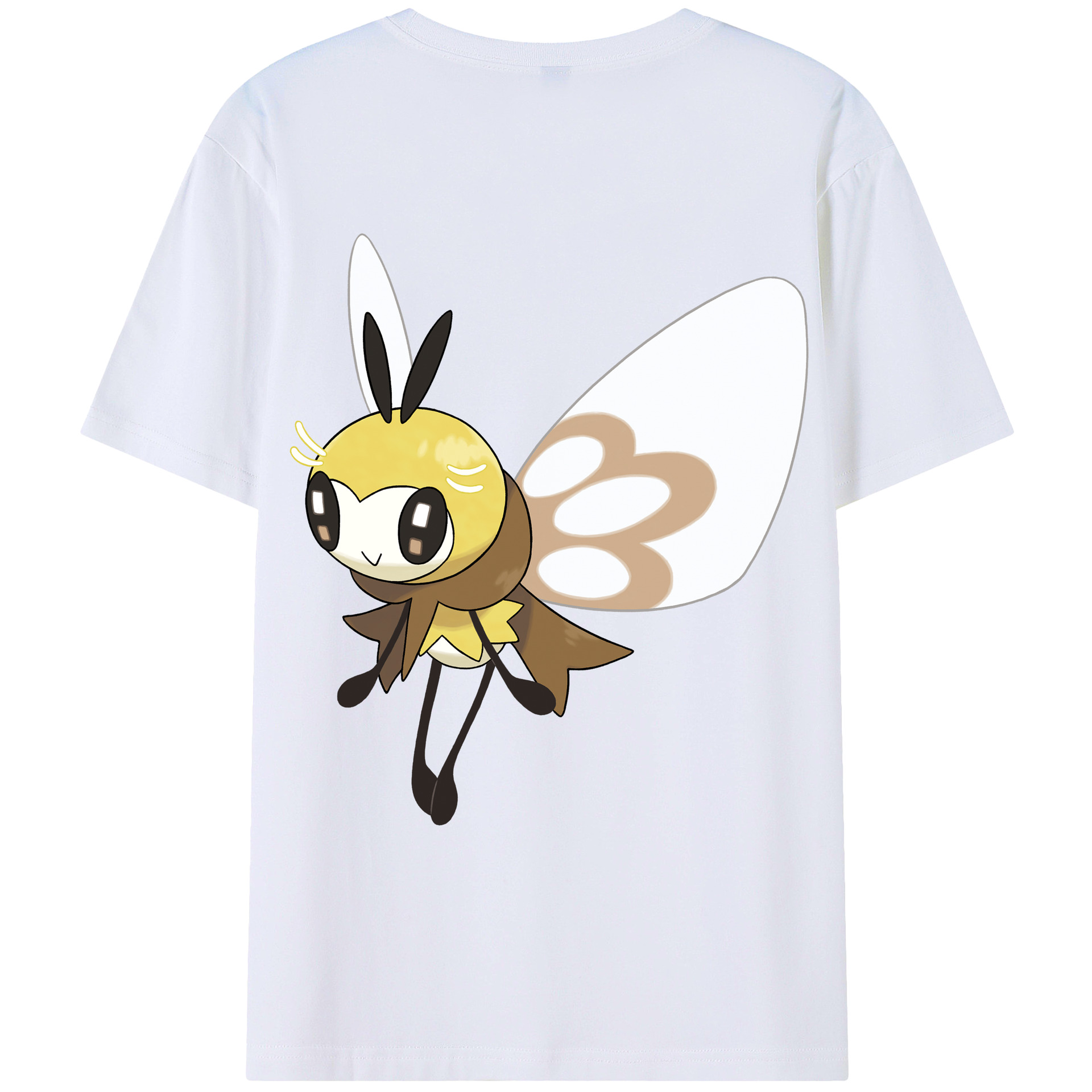 （画像用） ポケットモンスター Pokémon 綿100％ メンズ半袖Tシャツ（バックプリント） 通気性