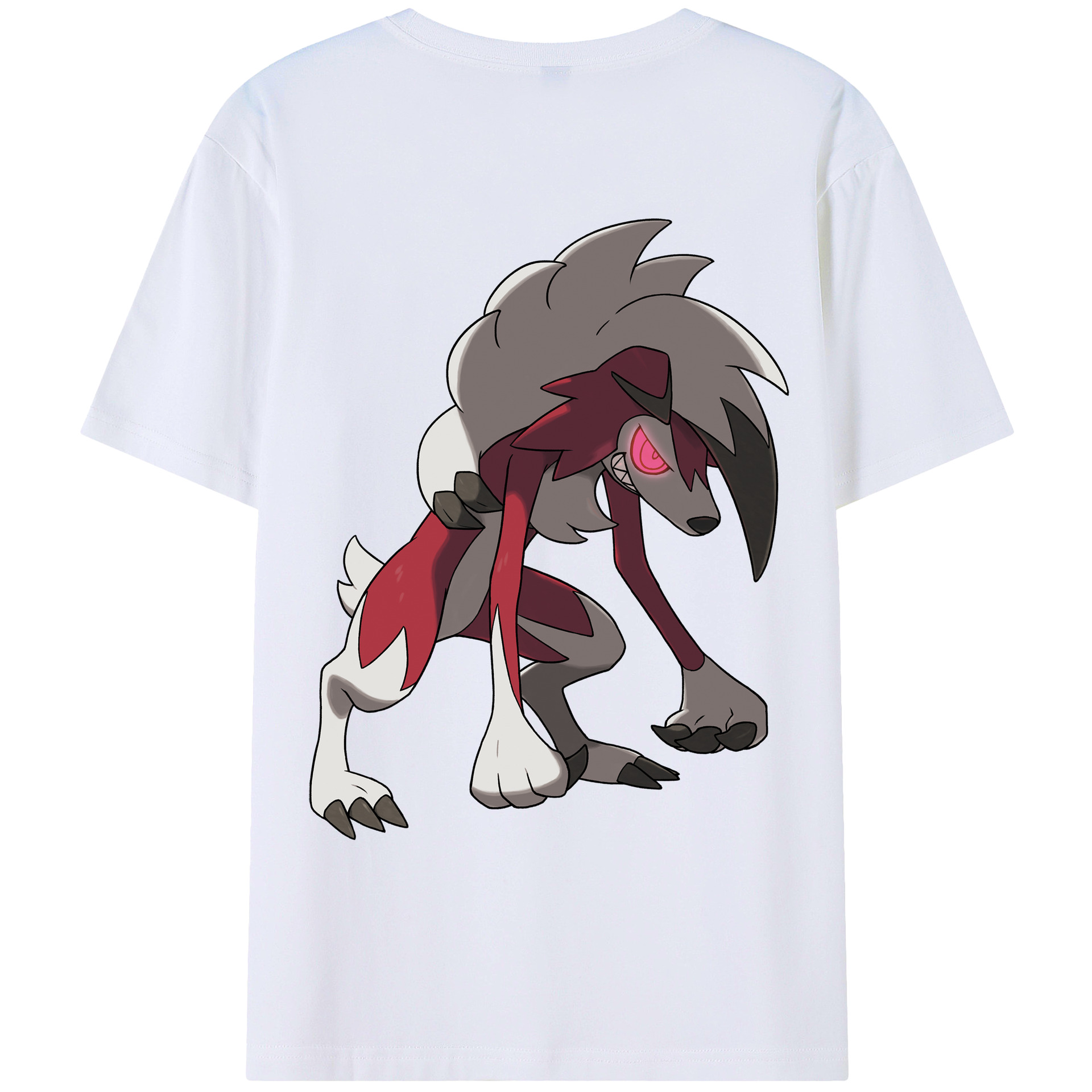 （画像用） ポケットモンスター Pokémon 綿100％ メンズ半袖Tシャツ（バックプリント） 通気性
