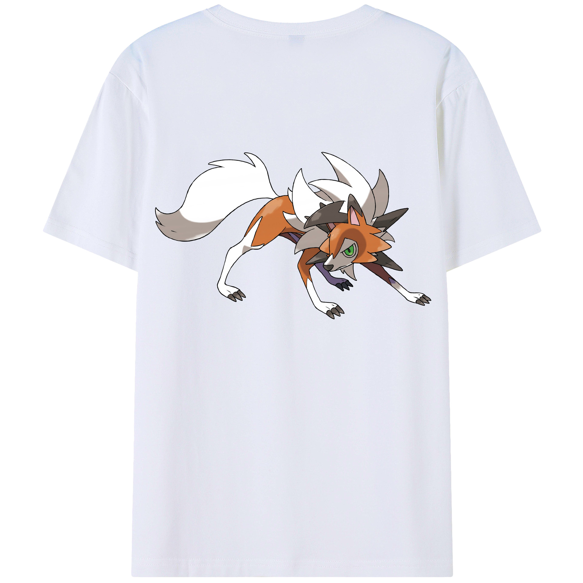 （画像用） ポケットモンスター Pokémon 綿100％ メンズ半袖Tシャツ（バックプリント） 通気性