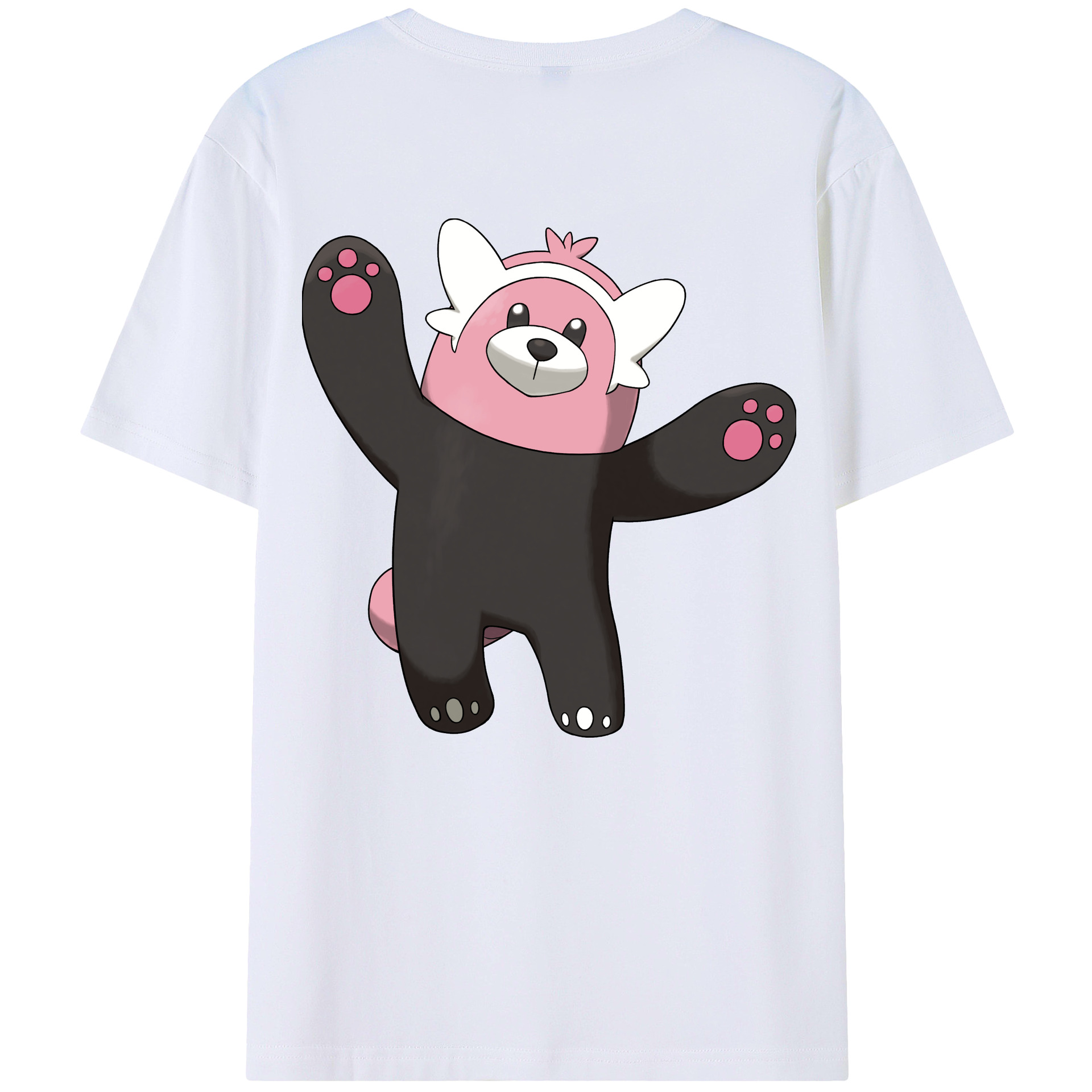 （画像用） ポケットモンスター Pokémon 綿100％ メンズ半袖Tシャツ（バックプリント） 通気性