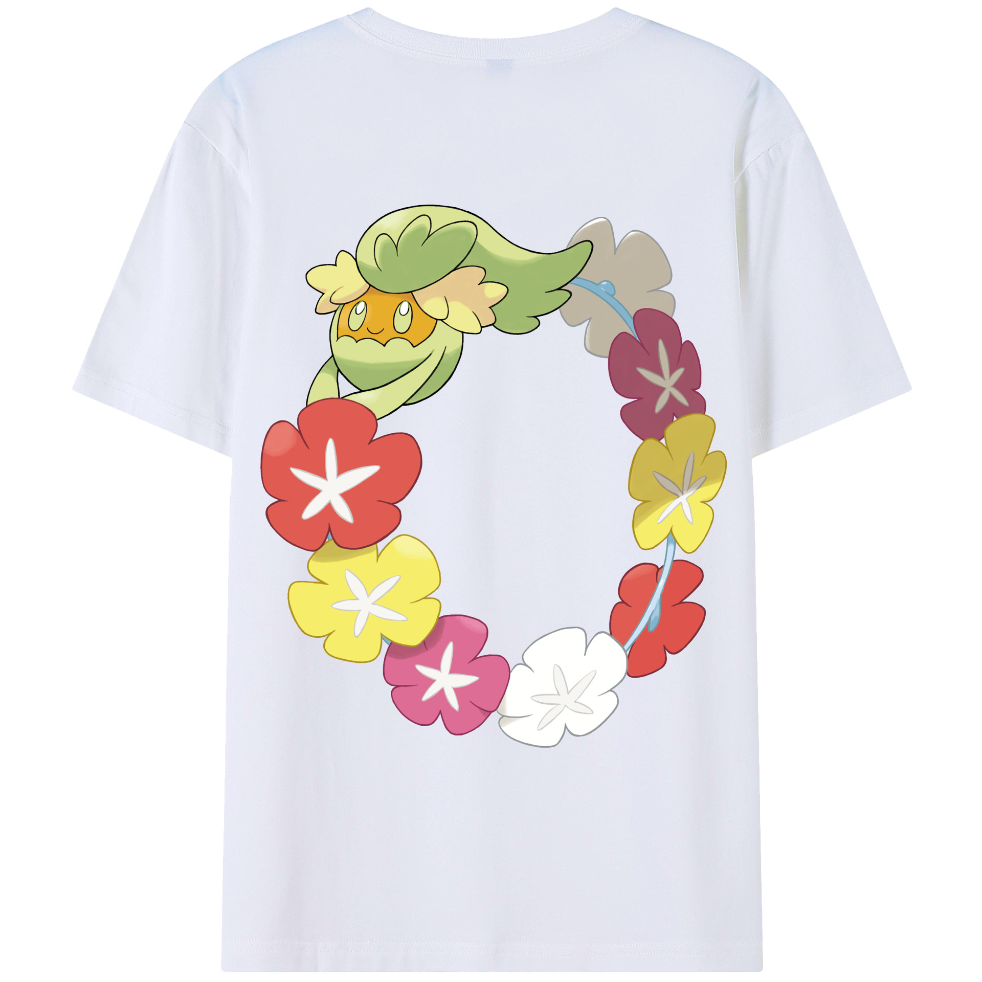 （画像用） ポケットモンスター Pokémon 綿100％ メンズ半袖Tシャツ（バックプリント） 通気性