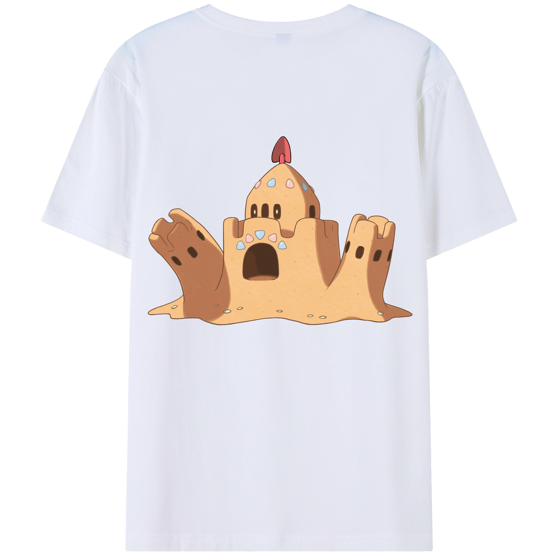 （画像用） ポケットモンスター Pokémon 綿100％ メンズ半袖Tシャツ（バックプリント） 通気性