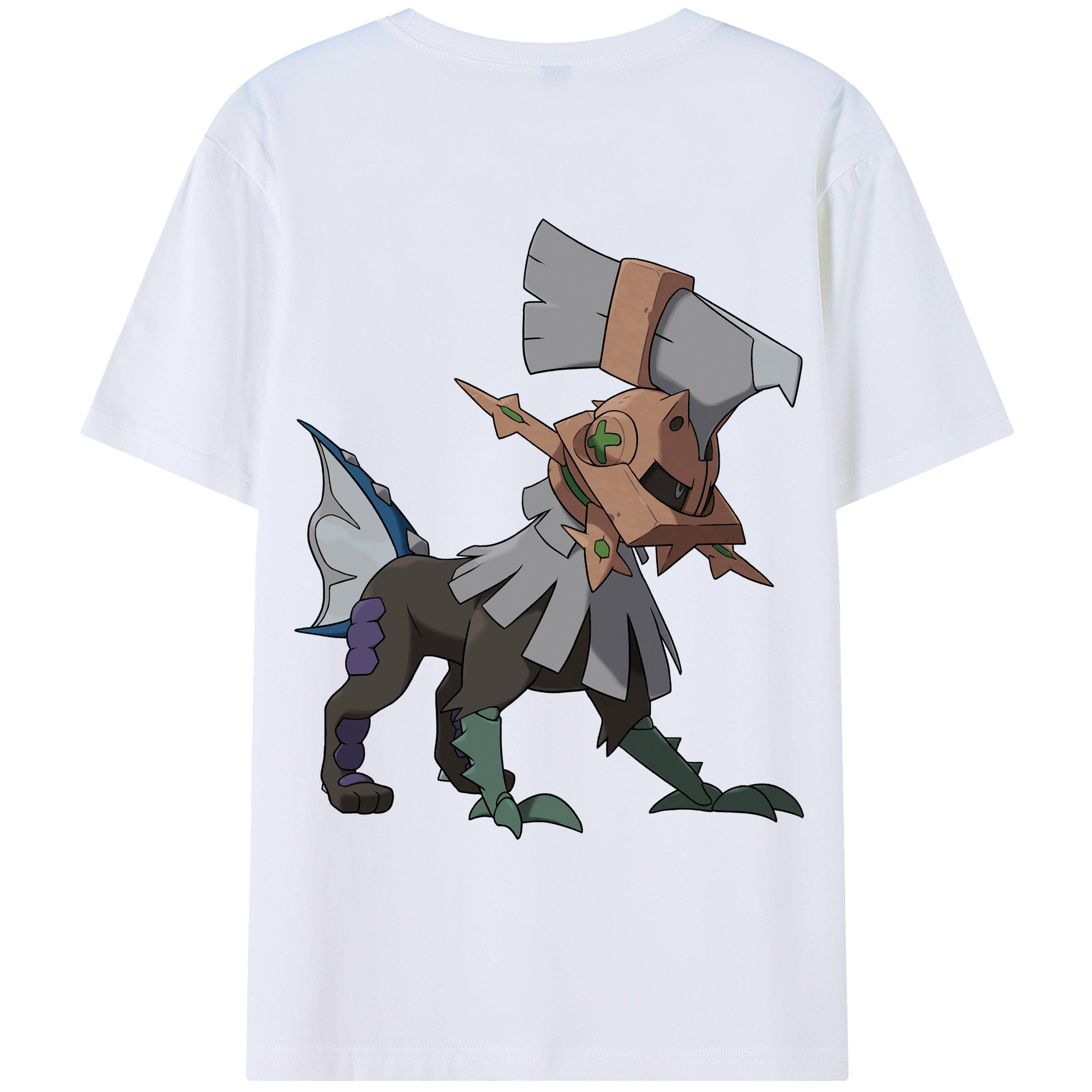 （画像用） ポケットモンスター Pokémon 綿100％ メンズ半袖Tシャツ（バックプリント） 通気性