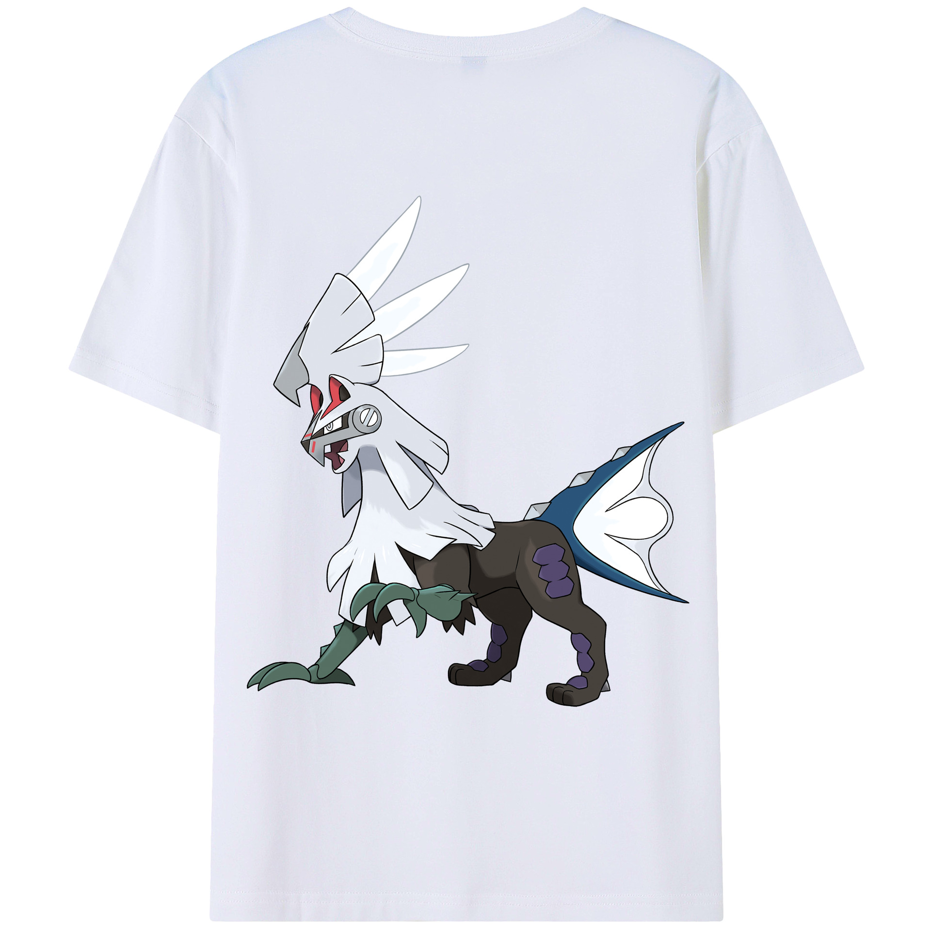 （画像用） ポケットモンスター Pokémon 綿100％ メンズ半袖Tシャツ（バックプリント） 通気性