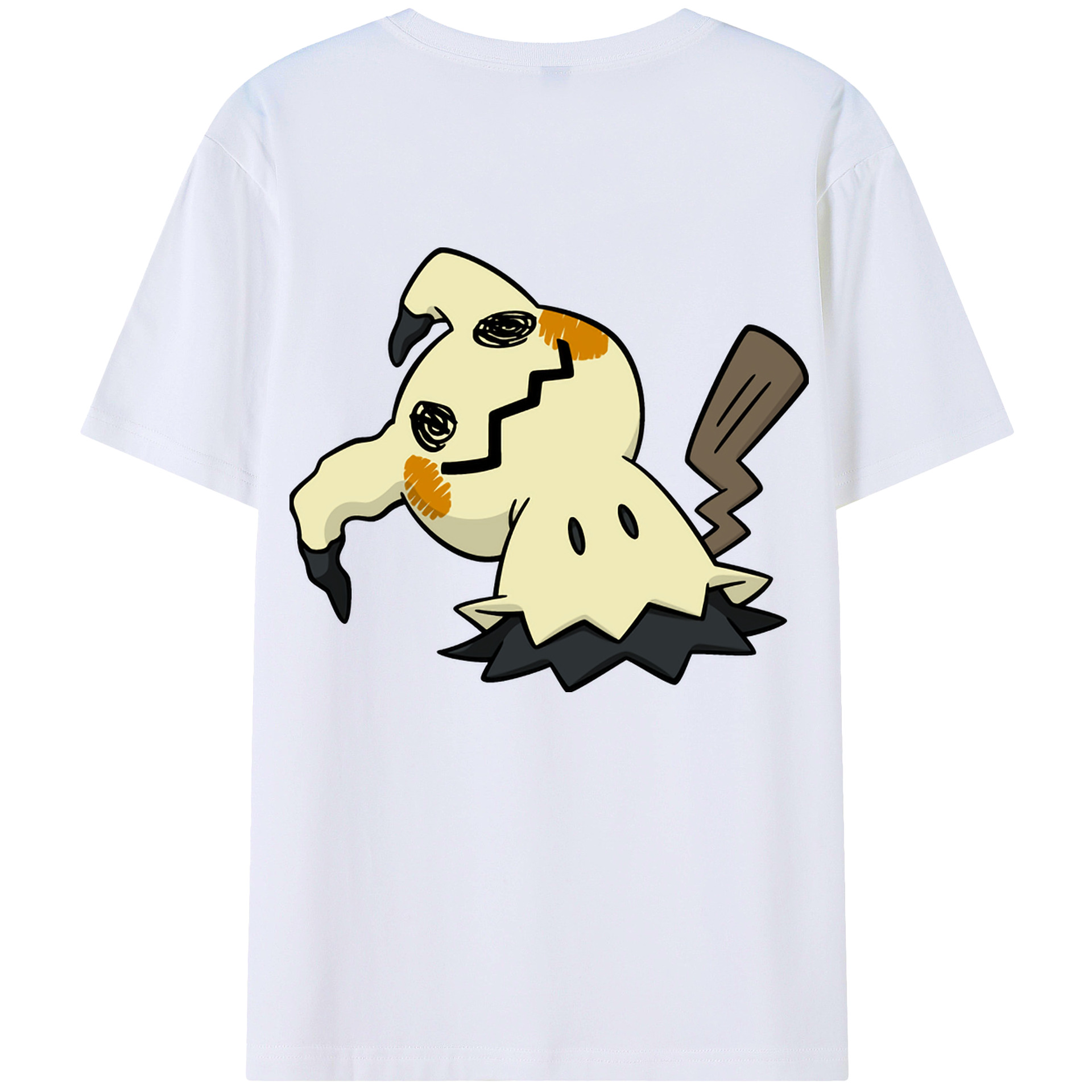 （画像用） ポケットモンスター Pokémon 綿100％ メンズ半袖Tシャツ（バックプリント） 通気性