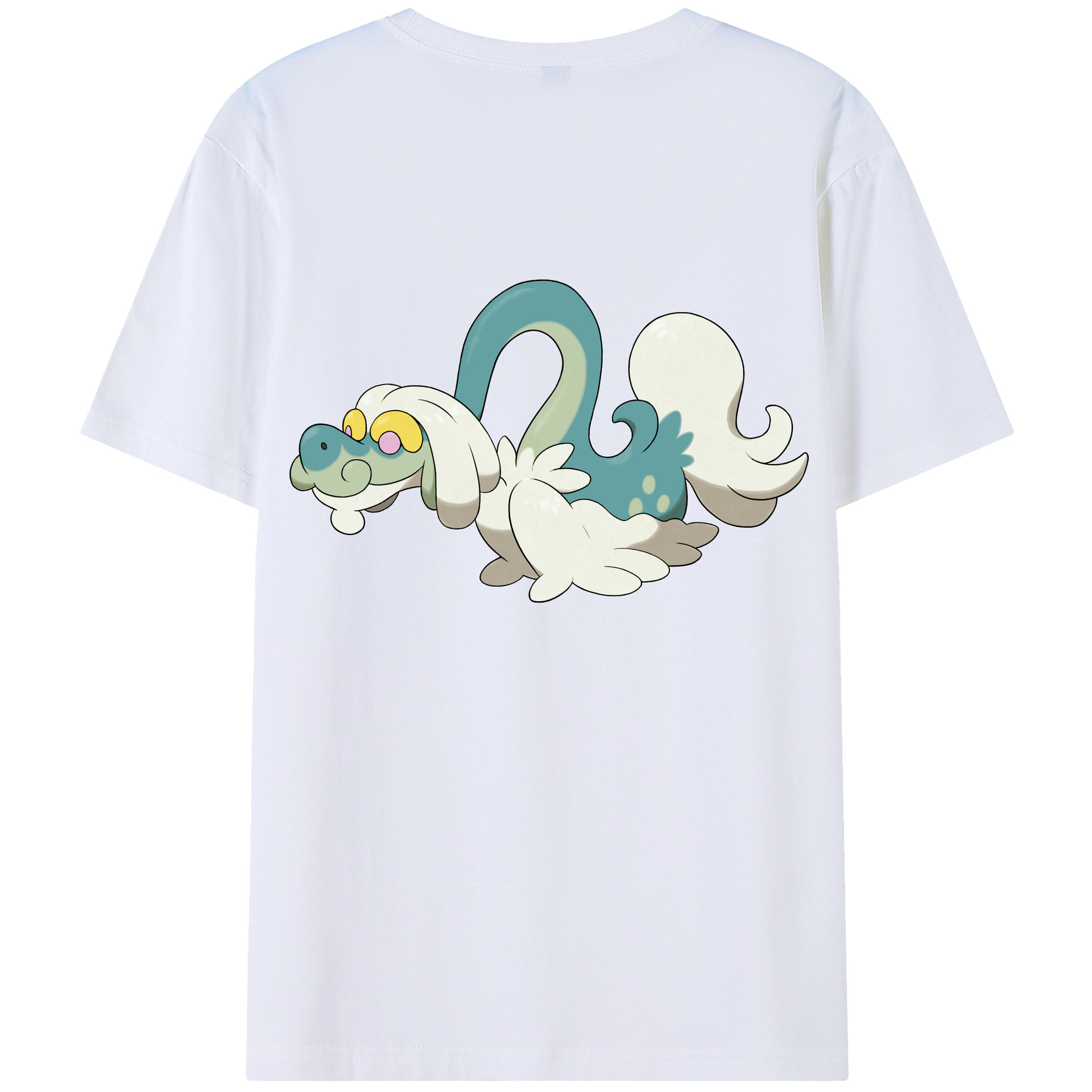 （画像用） ポケットモンスター Pokémon 綿100％ メンズ半袖Tシャツ（バックプリント） 通気性