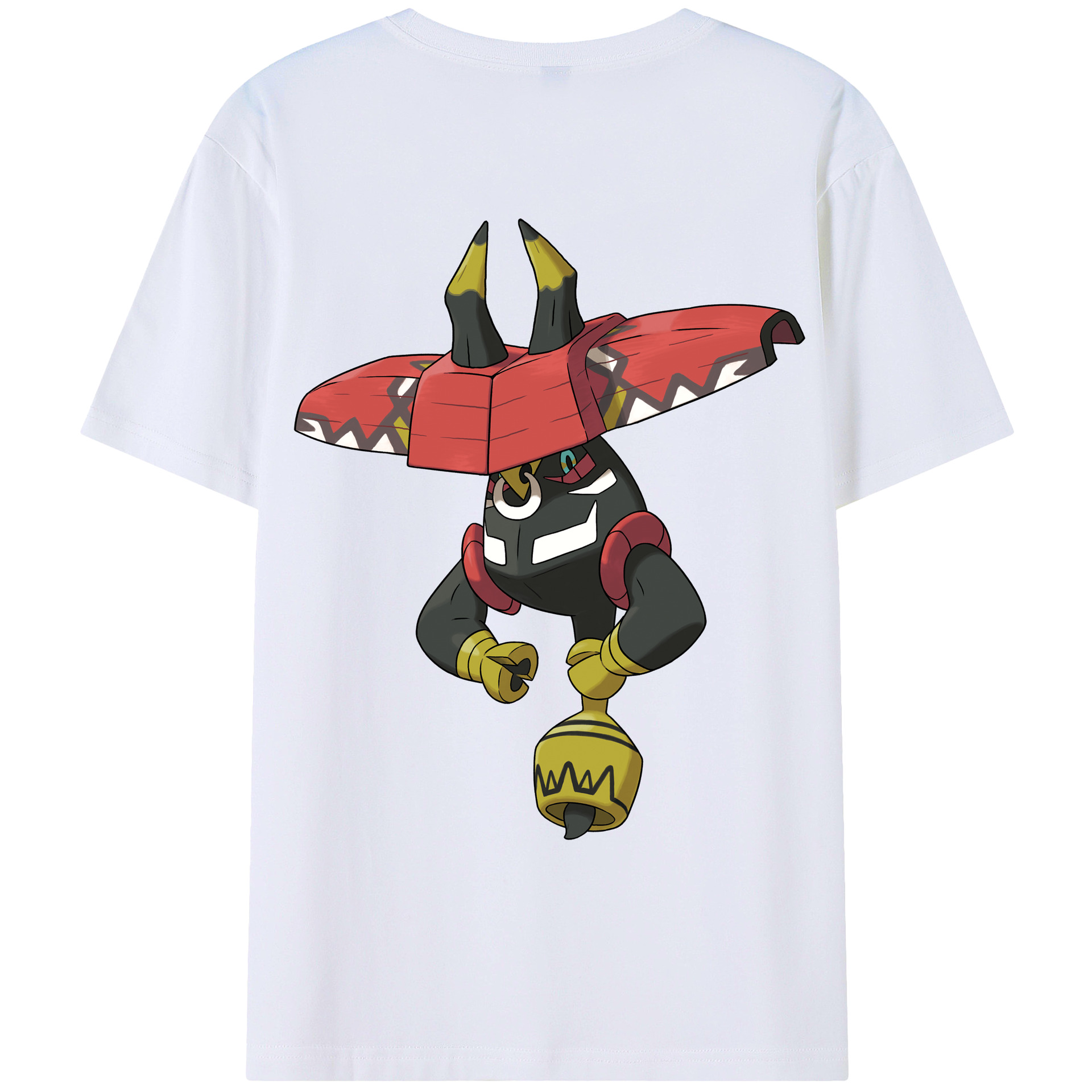 （画像用） ポケットモンスター Pokémon 綿100％ メンズ半袖Tシャツ（バックプリント） 通気性
