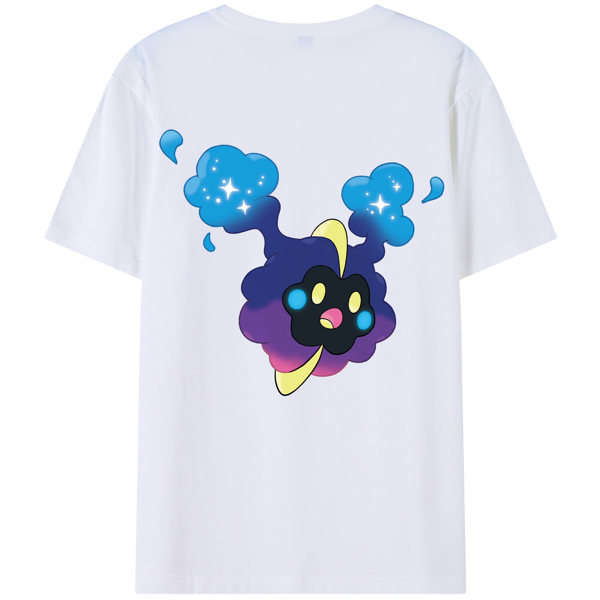 （画像用） ポケットモンスター Pokémon 綿100％ メンズ半袖Tシャツ（バックプリント） 通気性