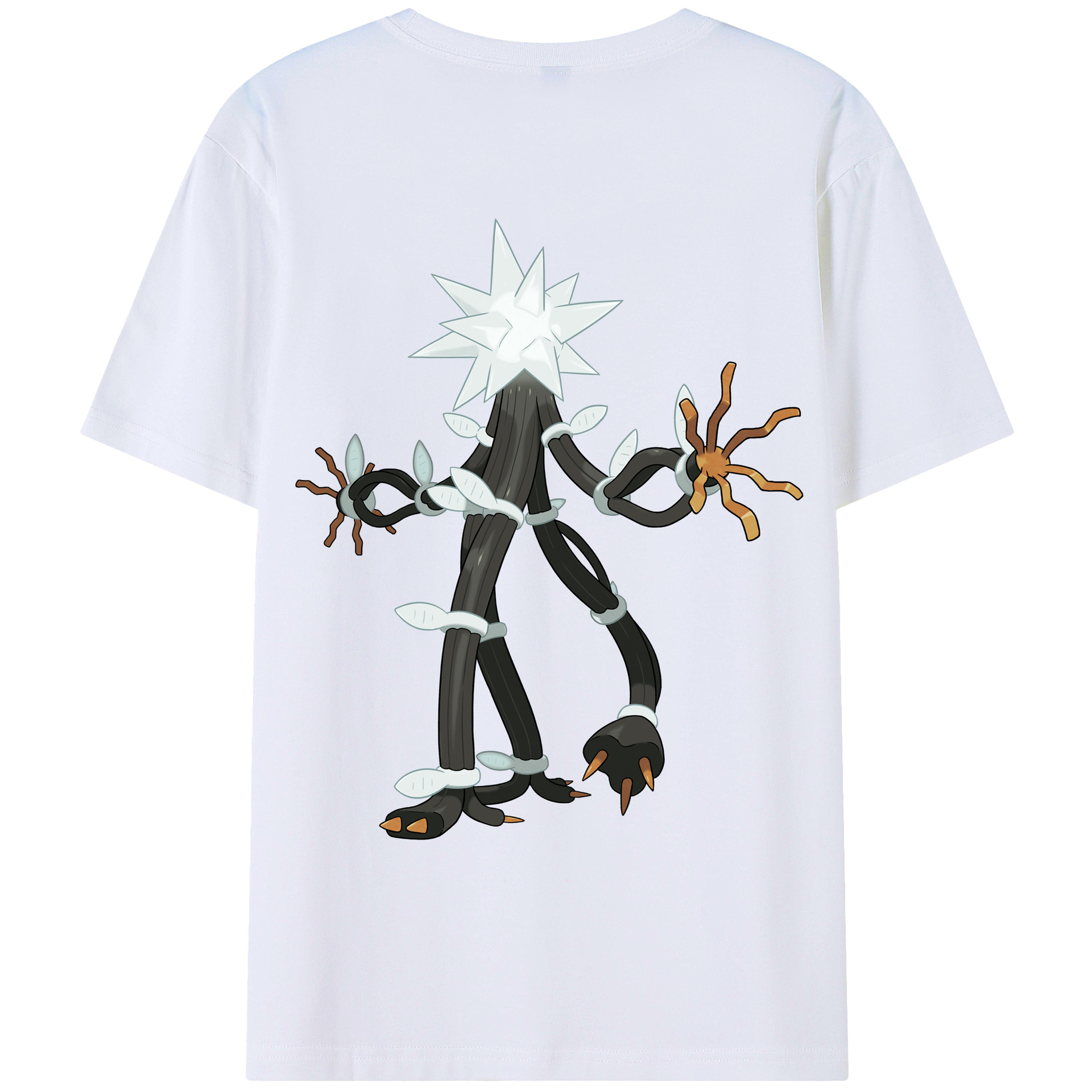（画像用） ポケットモンスター Pokémon 綿100％ メンズ半袖Tシャツ（バックプリント） 通気性