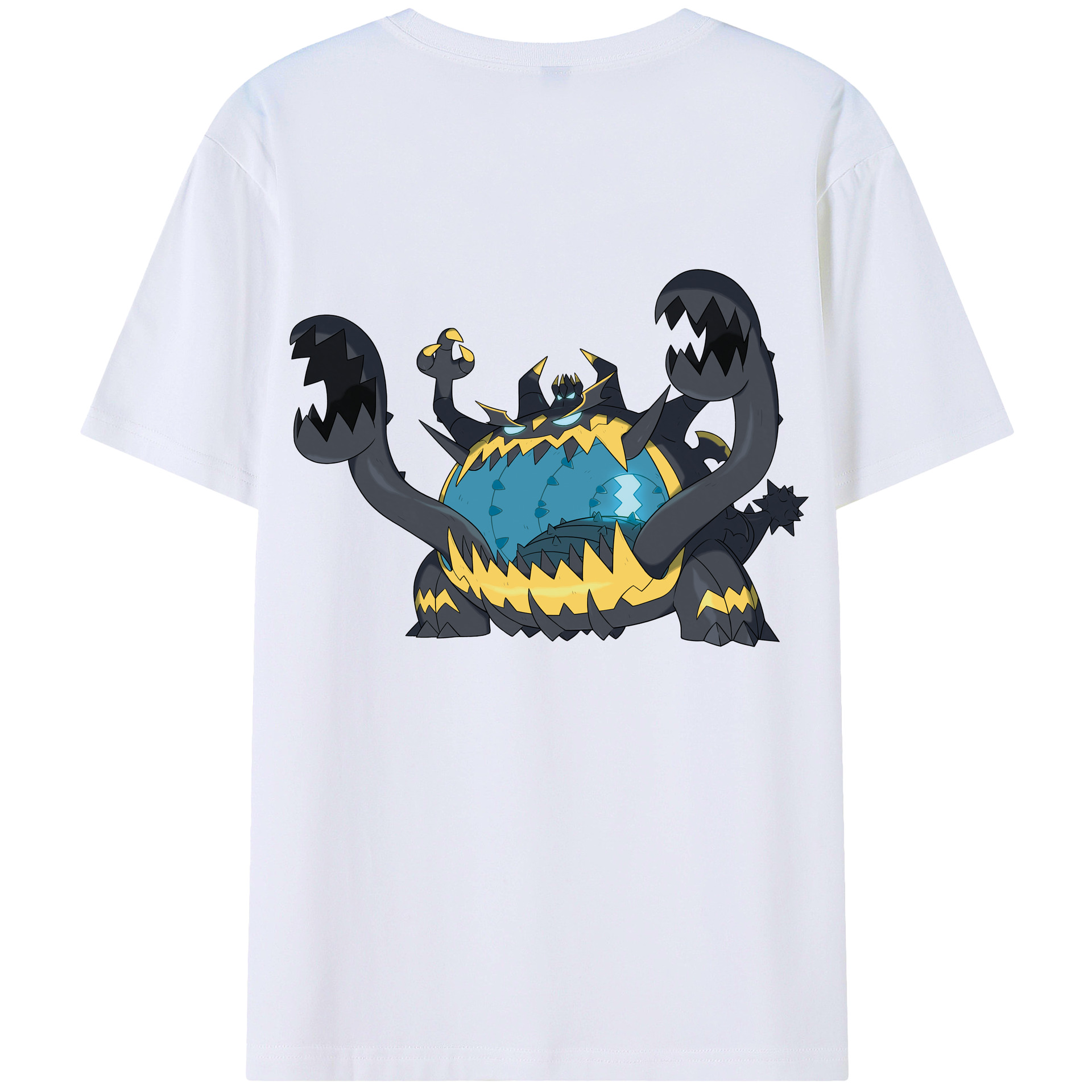 （画像用） ポケットモンスター Pokémon 綿100％ メンズ半袖Tシャツ（バックプリント） 通気性