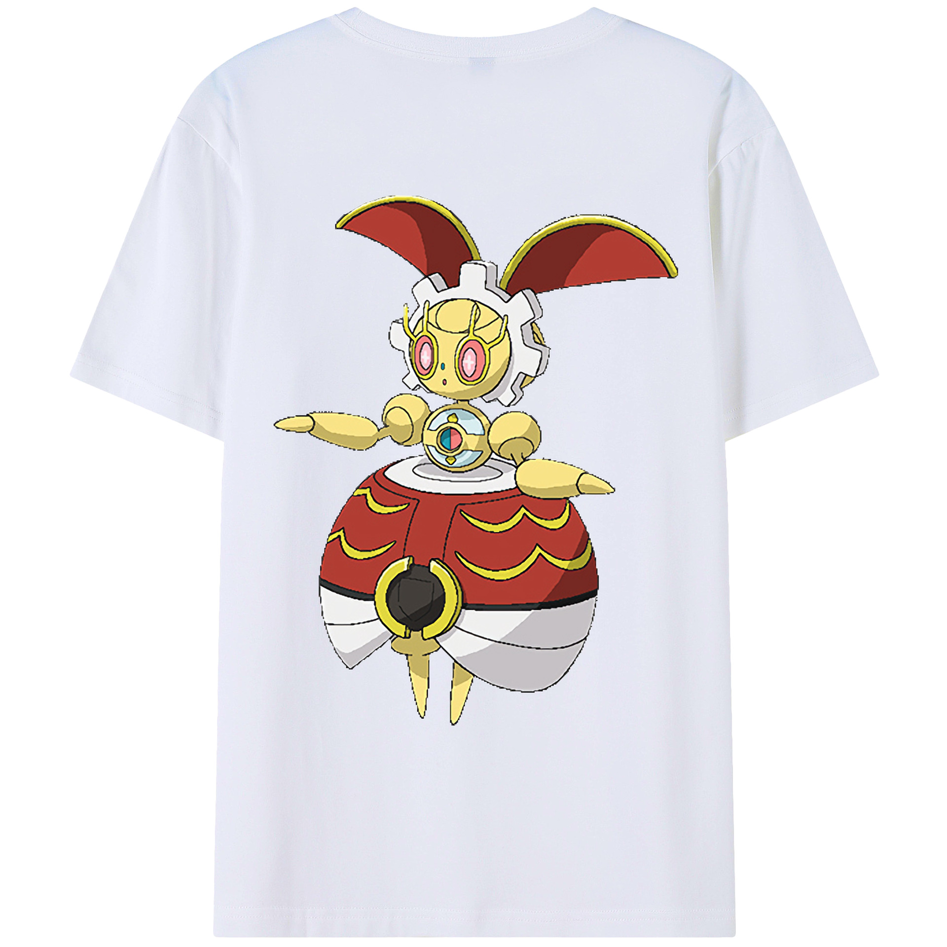 （画像用） ポケットモンスター Pokémon 綿100％ メンズ半袖Tシャツ（バックプリント） 通気性
